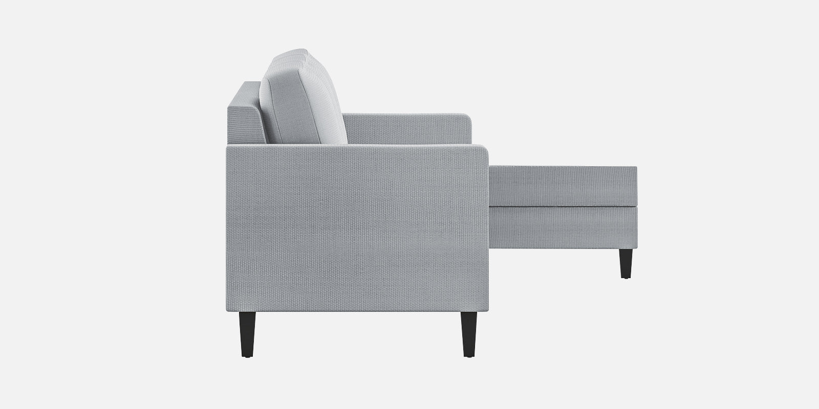 Nori Fabric LHS Sectional Sofa (2+Lounger) In Coin Grey Colour - Febonic Living