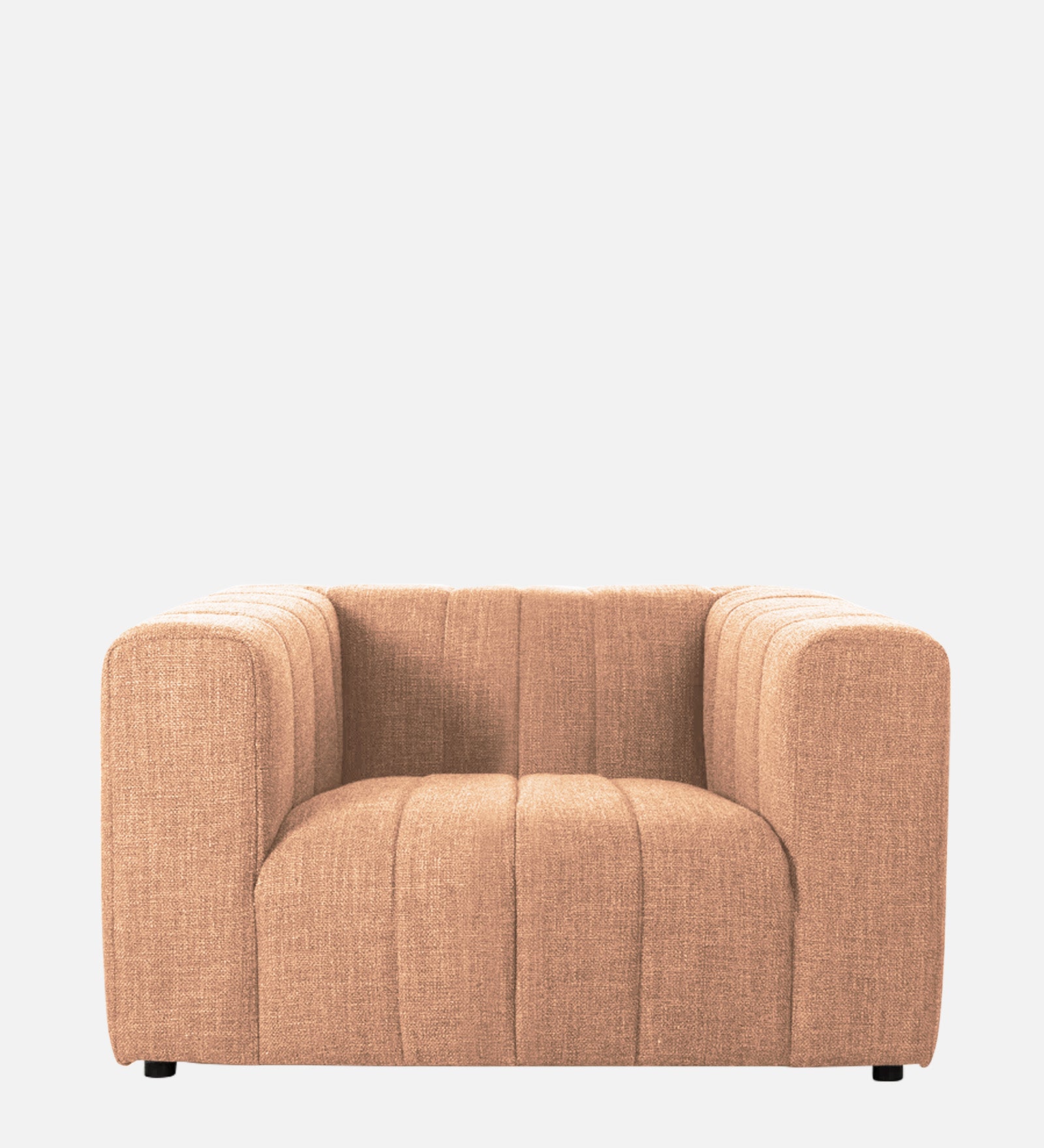 Lara Fabric 1 Seater Sofa In Cosmic Beige Colour - Febonic Living