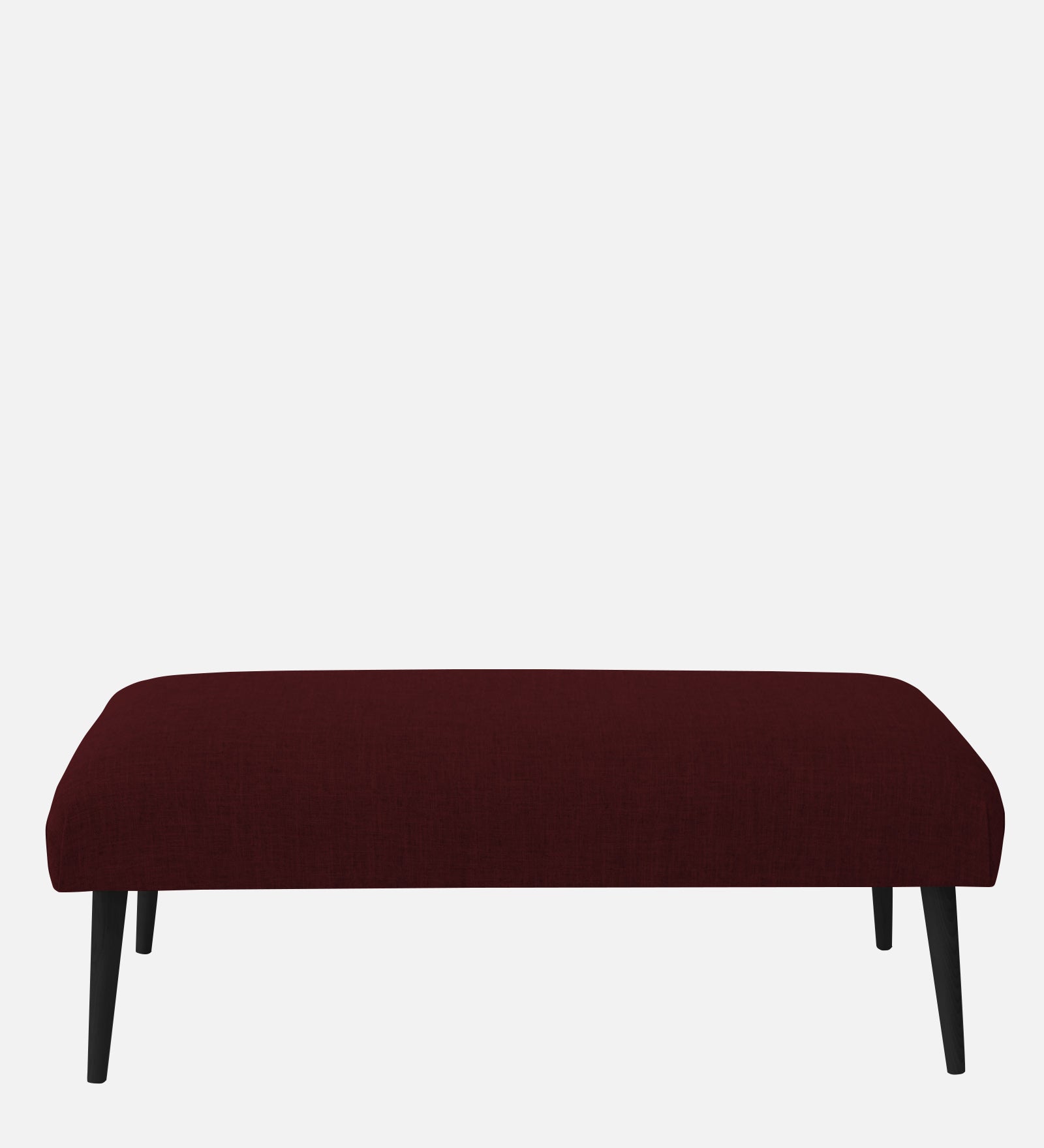 Adon Velvet Bench In Dark Maroon Colour - Febonic Living