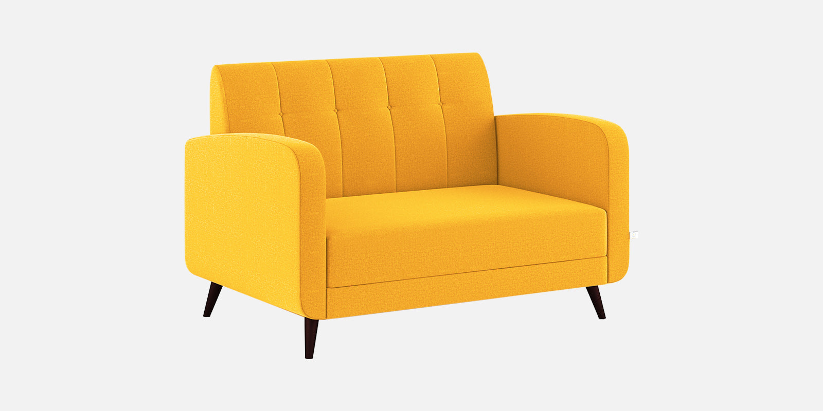 Wiki Velvet 2 Seater Sofa In Safforn Yellow Colour - Febonic Living