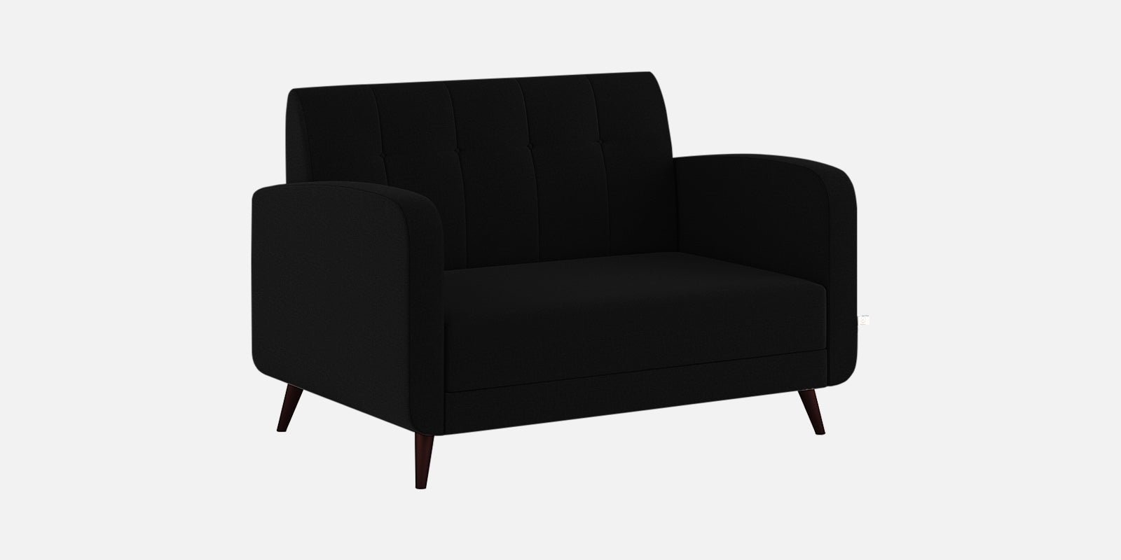 Wiki Velvet 2 Seater Sofa In Adam Black Colour - Febonic Living