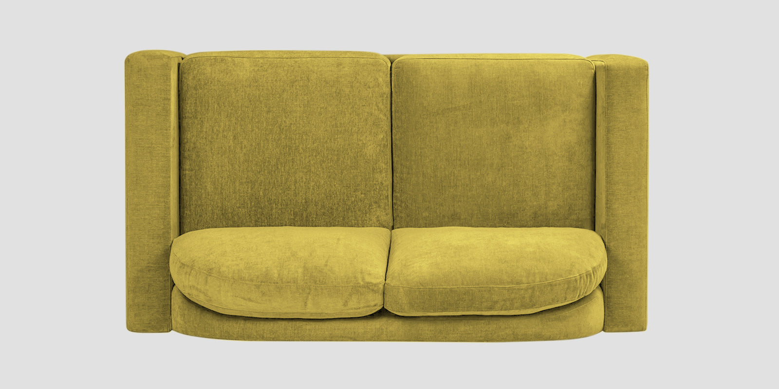 Dara Fabric 2 Seater Sofa In Parrot Green Colour - Febonic Living