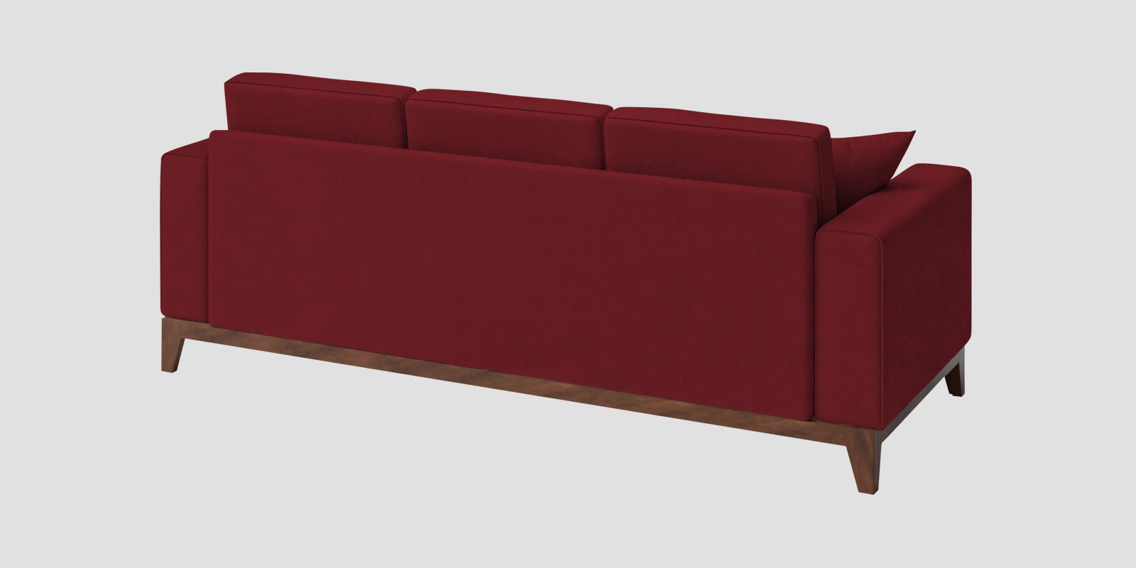 Luca Fabric 3 Seater Sofa In Chilli Red Colour - Febonic Living