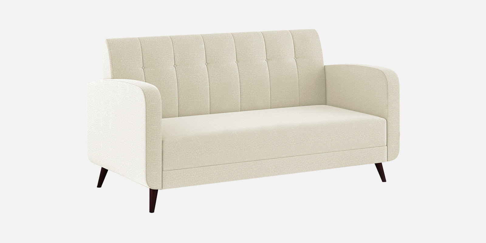 Wiki Velvet 3 Seater Sofa In Warm White Colour - Febonic Living