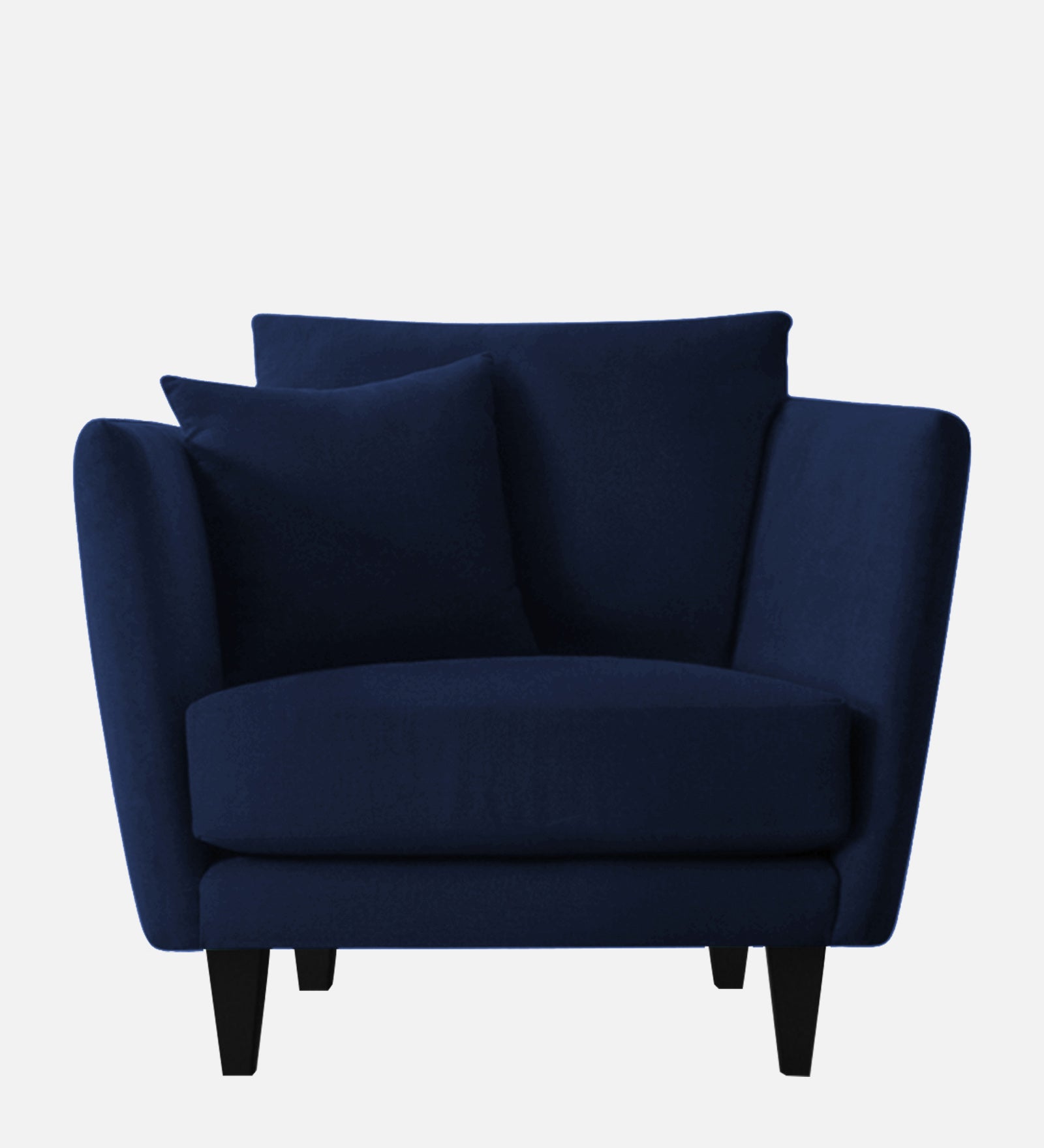 Norway Velvet 1 Seater Sofa In Indigo Blue Colour - Febonic Living