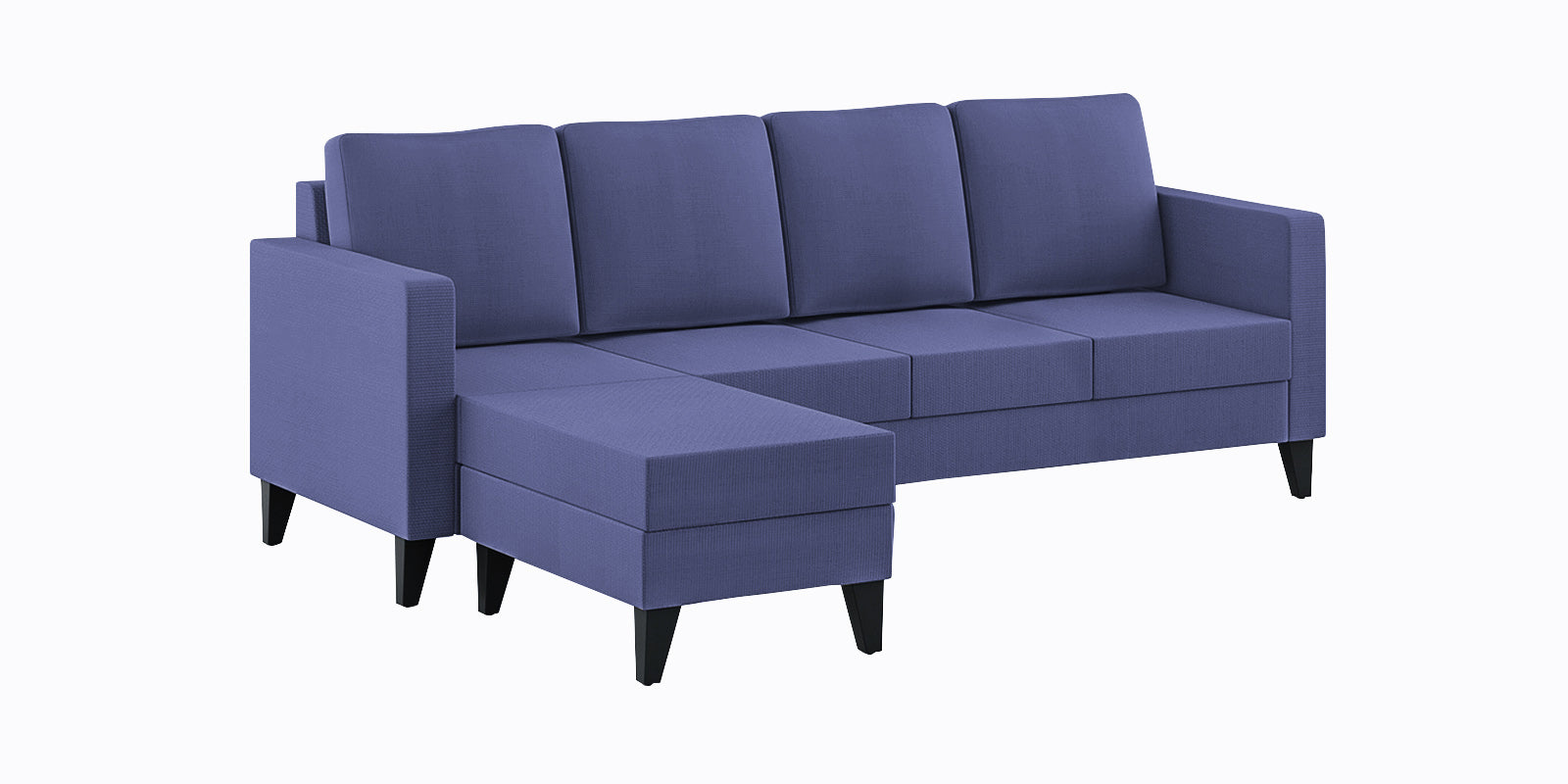 Nori Fabric RHS Sectional Sofa (3+Lounger) In Slate Blue Colour - Febonic Living