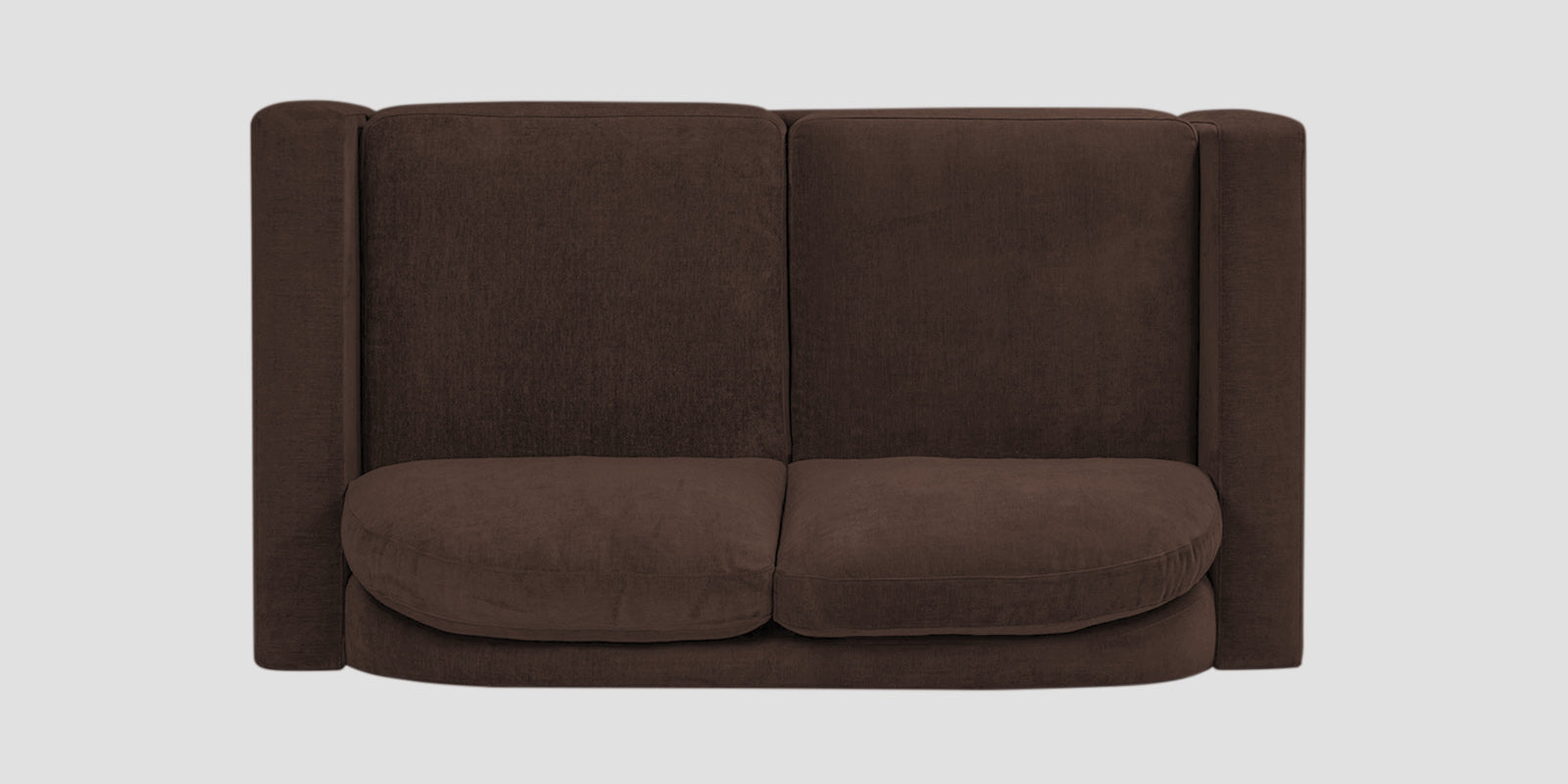 Dara Fabric 2 Seater Sofa In Coffee Brown Colour - Febonic Living