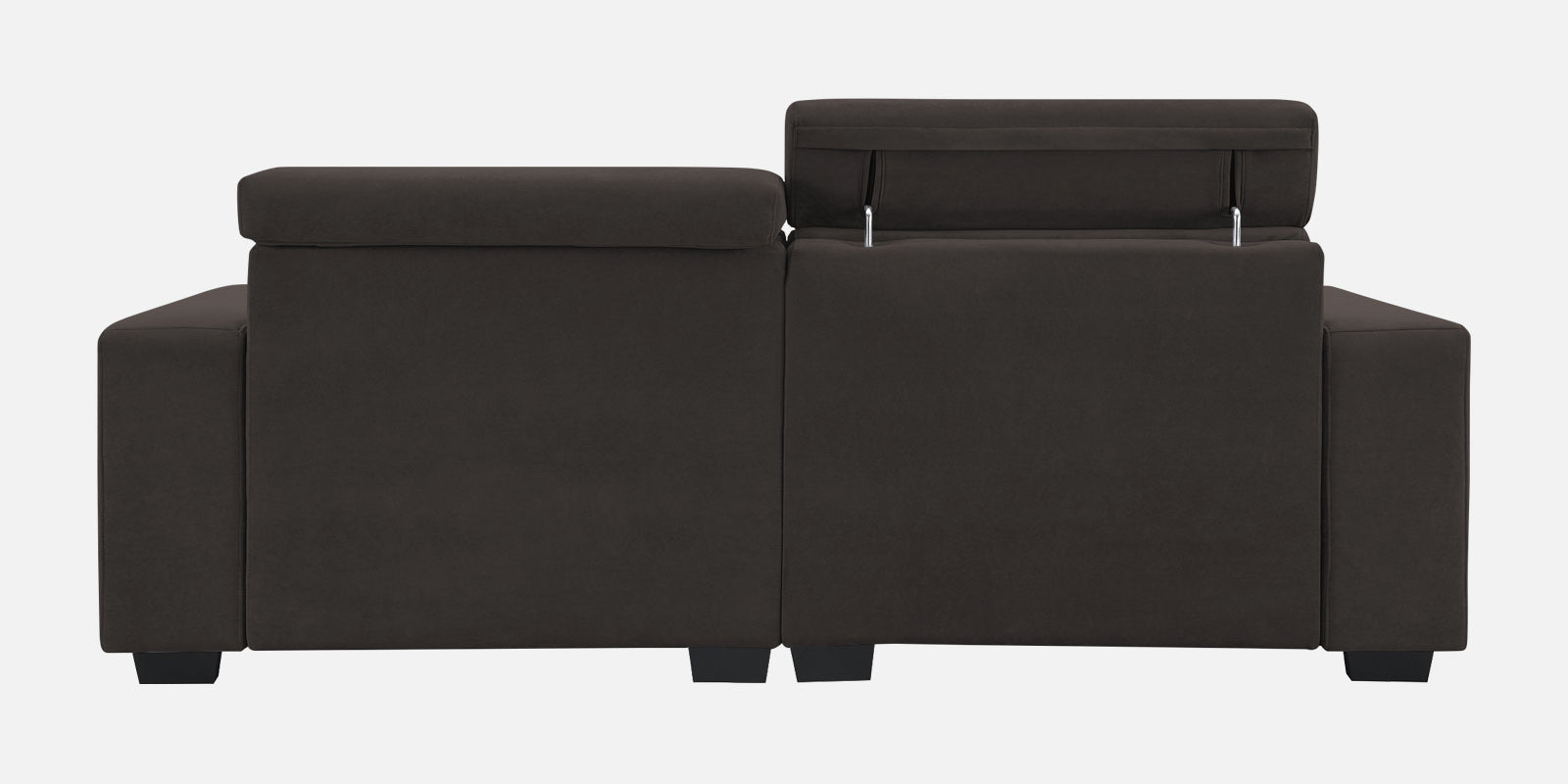 Hiro Fabric 2 Seater Sofa In Coal Brown Colour - Febonic Living