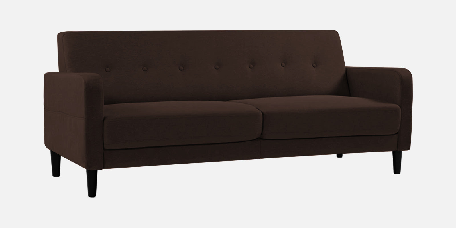 Marq Fabric 3 Seater Sofa In Coffee Brown Colour - Febonic Living
