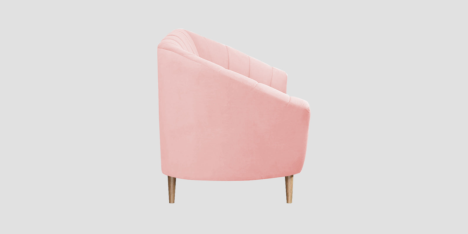 Kaylee Velvet 2 Seater Sofa In Millennial Pink Colour - Febonic Living