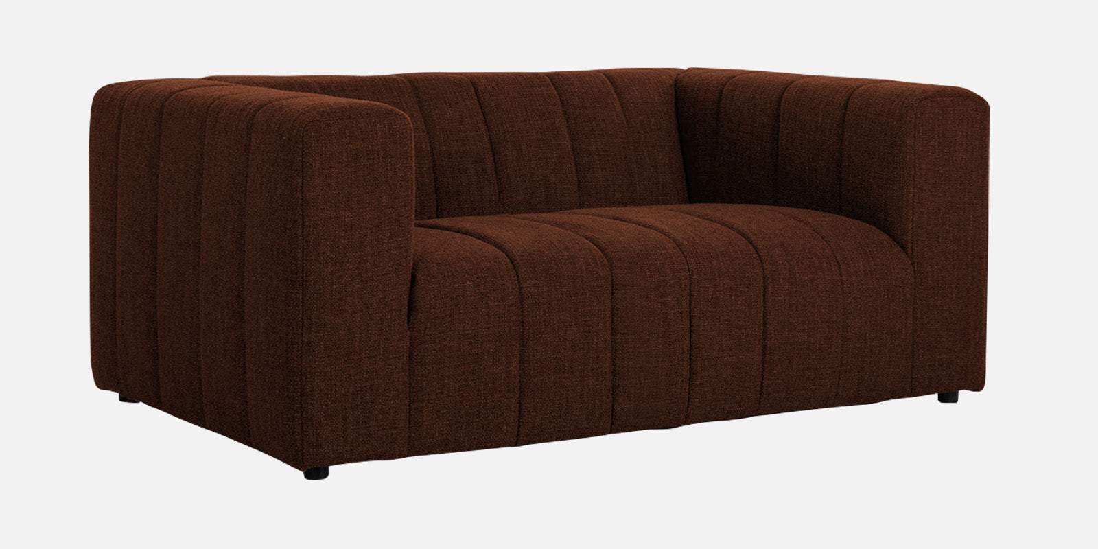 Lara Fabric 2 Seater Sofa In Coffee Brown Colour - Febonic Living