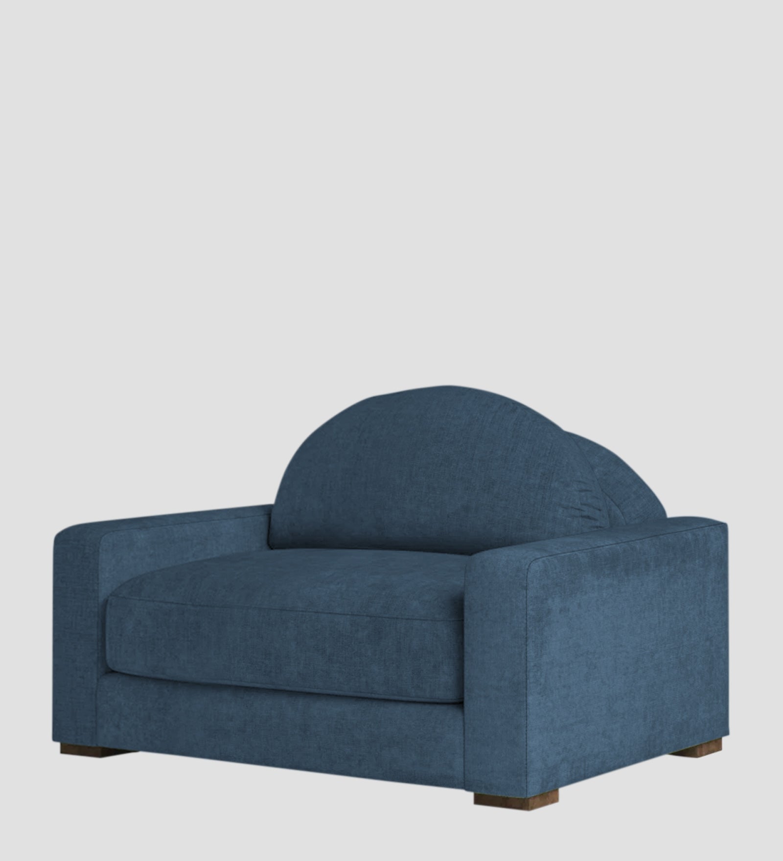 Dara Fabric 1 Seater Sofa In Light Blue Colour - Febonic Living