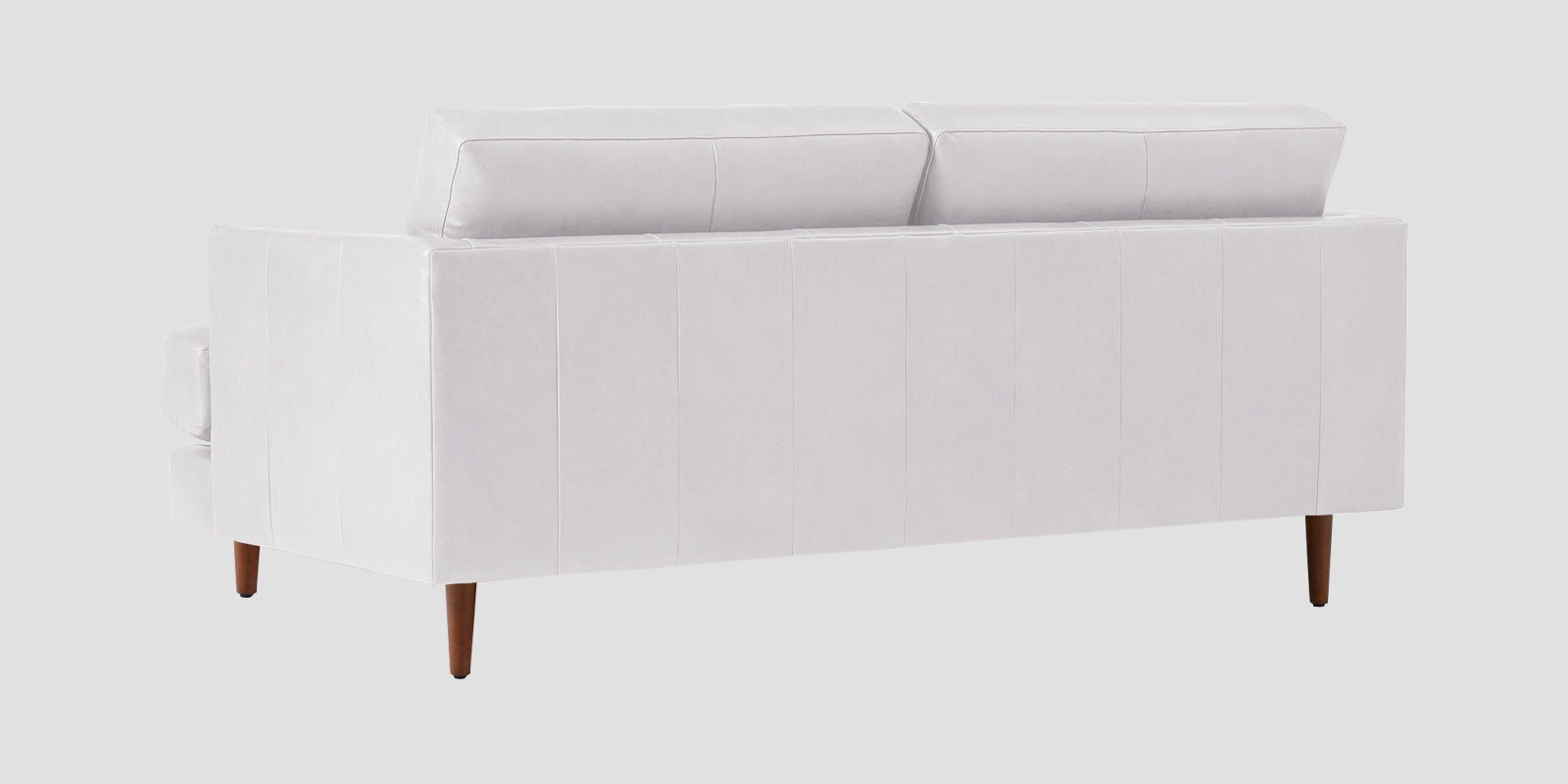 Sterio Leatherette 2 Seater Sofa In Cream White Colour - Febonic Living