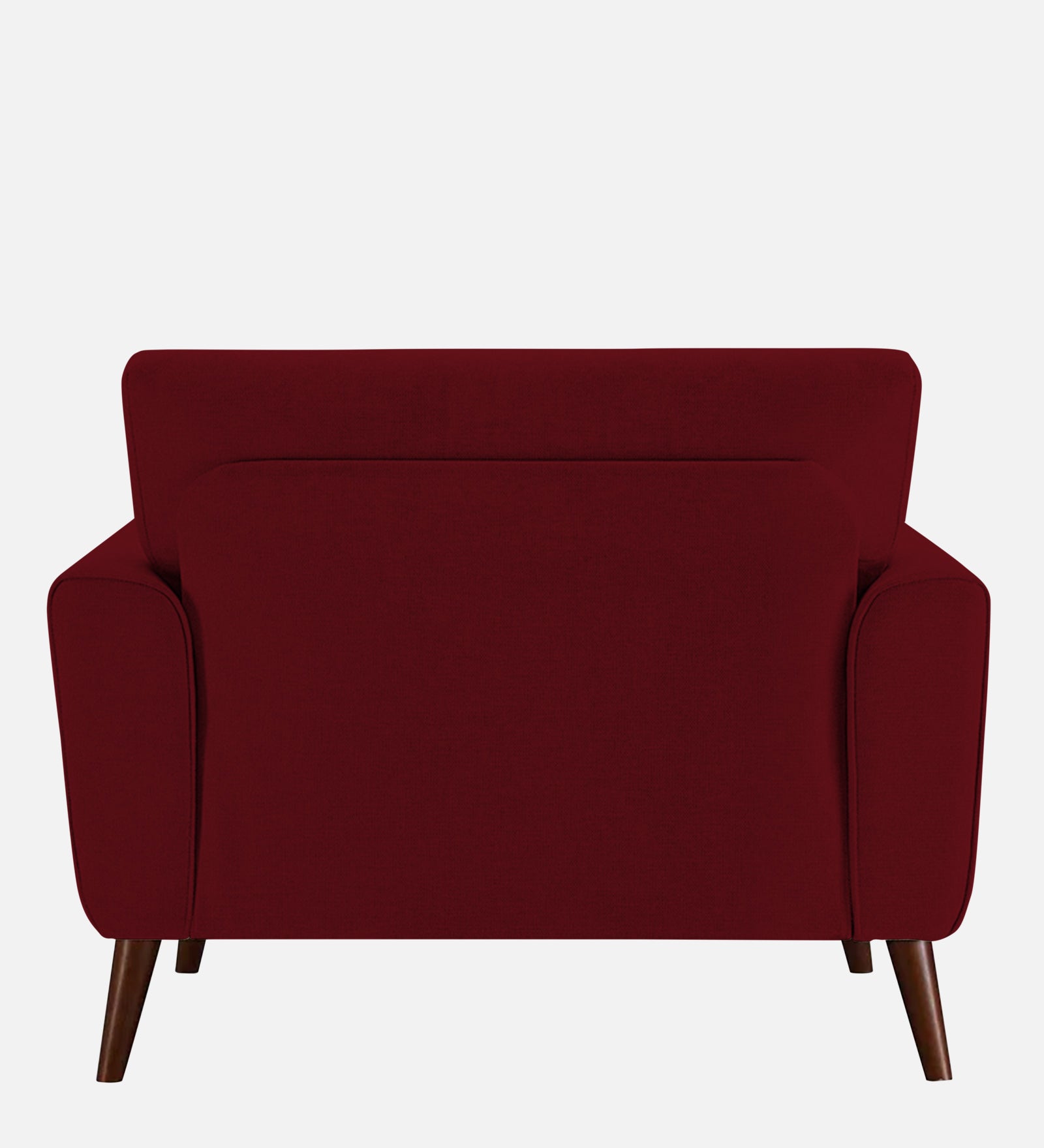 Castro Fabric 1 Seater Sofa In Ruby Red Colour - Febonic Living