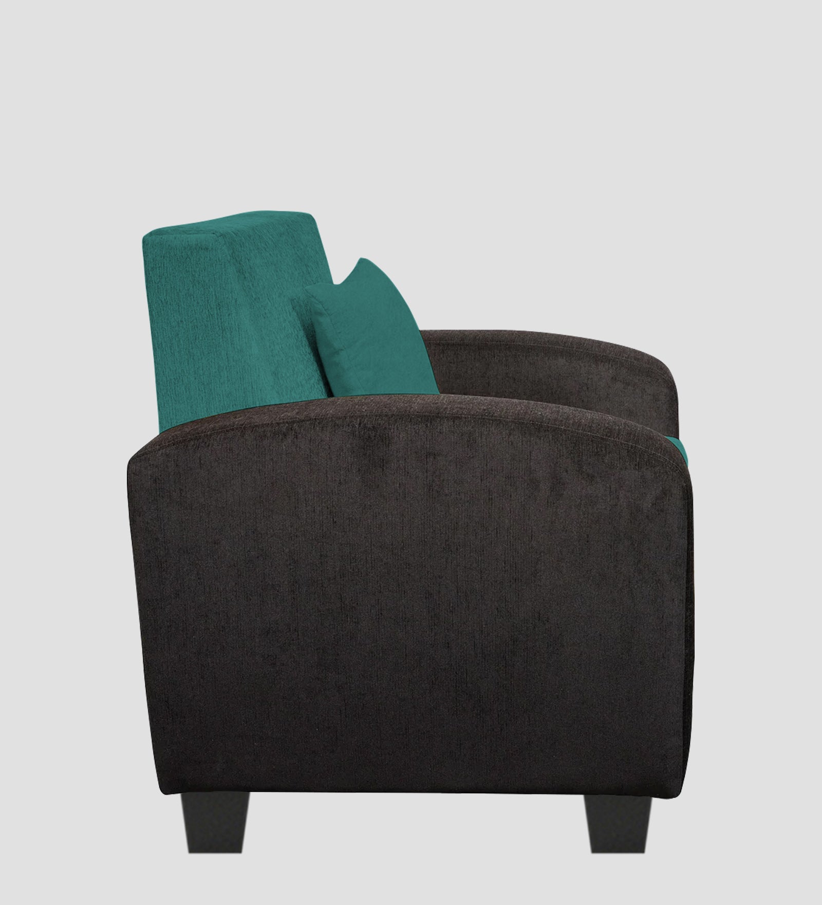 Alex Fabric 1 Seater Sofa In Sea Green Colour - Febonic Living
