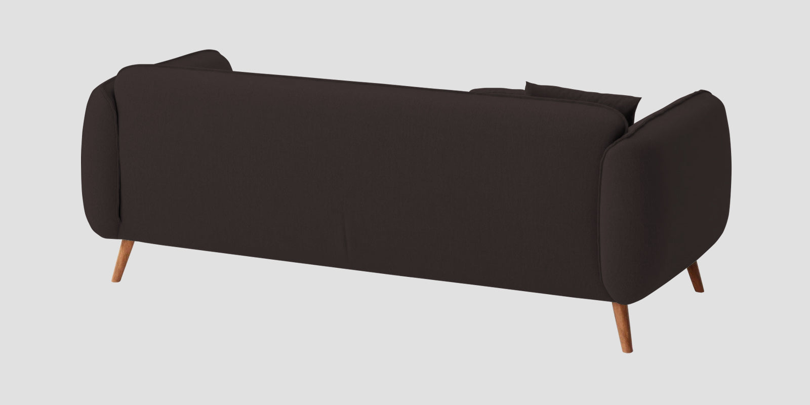 Zia Fabric 3 Seater Sofa In Pebble Brown Colour - Febonic Living