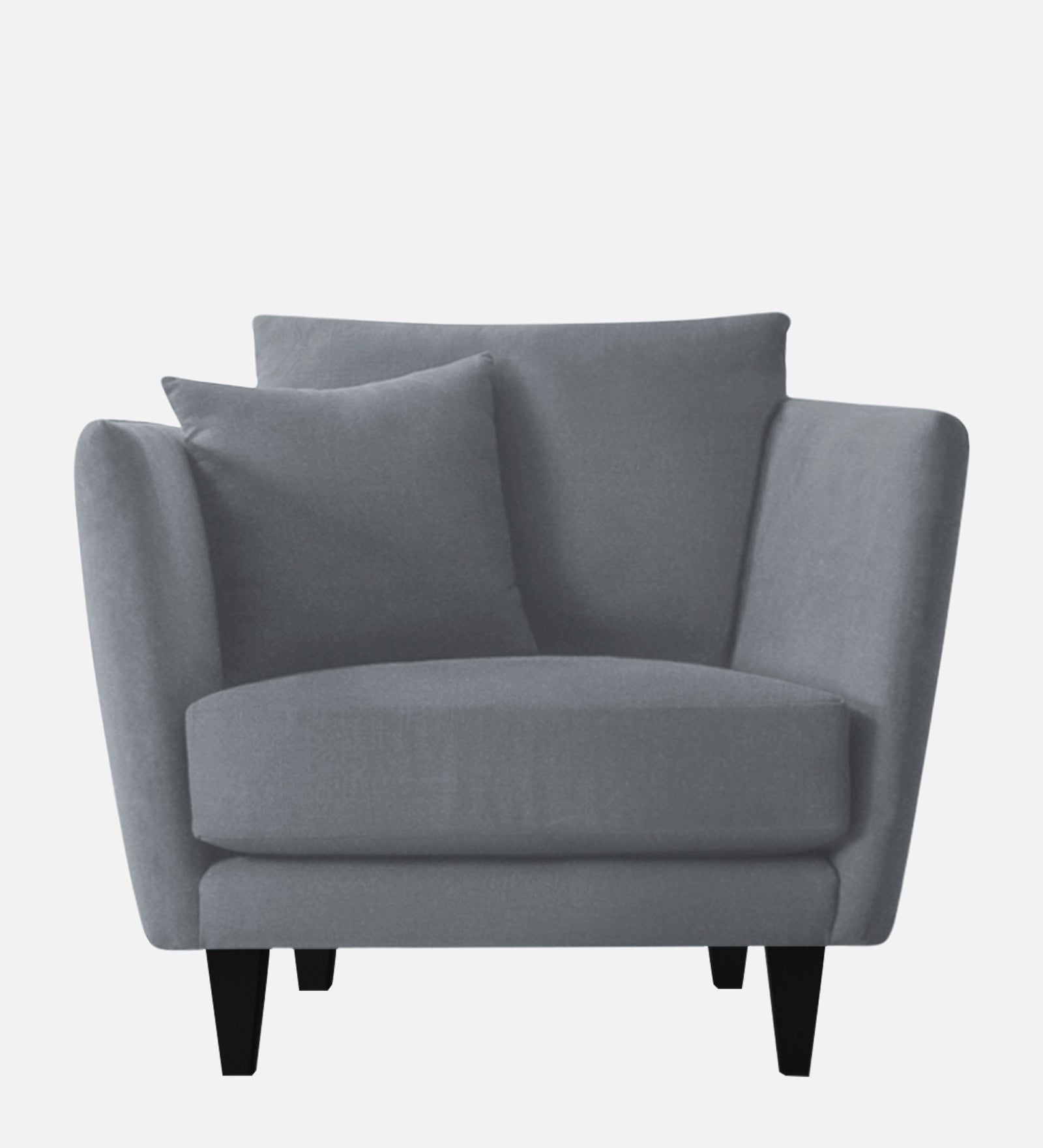 Norway Velvet 1 Seater Sofa In Pubble Grey Colour - Febonic Living