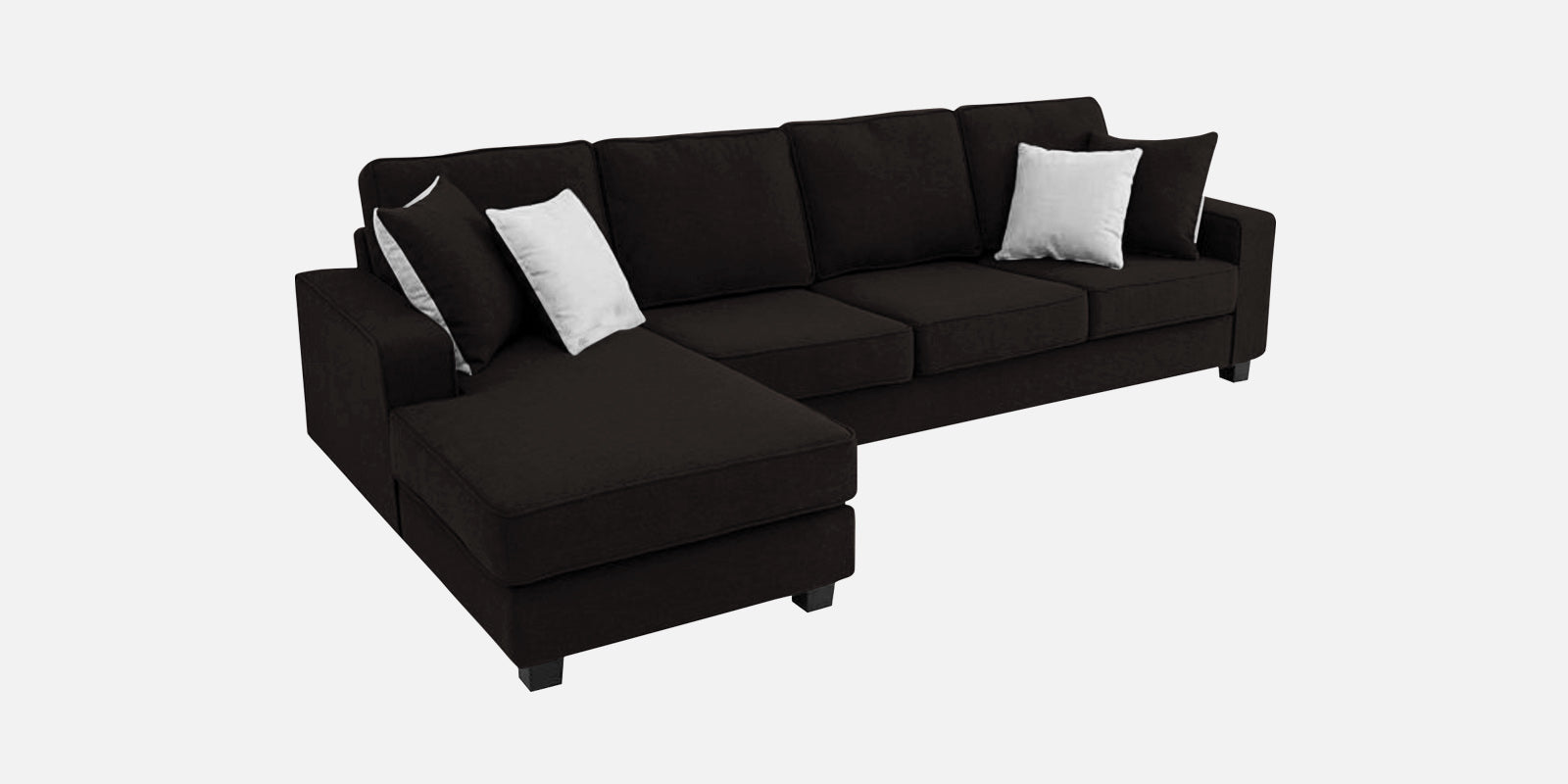 Ladybug Fabric RHS Sectional Sofa (3+Lounger) In Cara Brown Colour - Febonic Living
