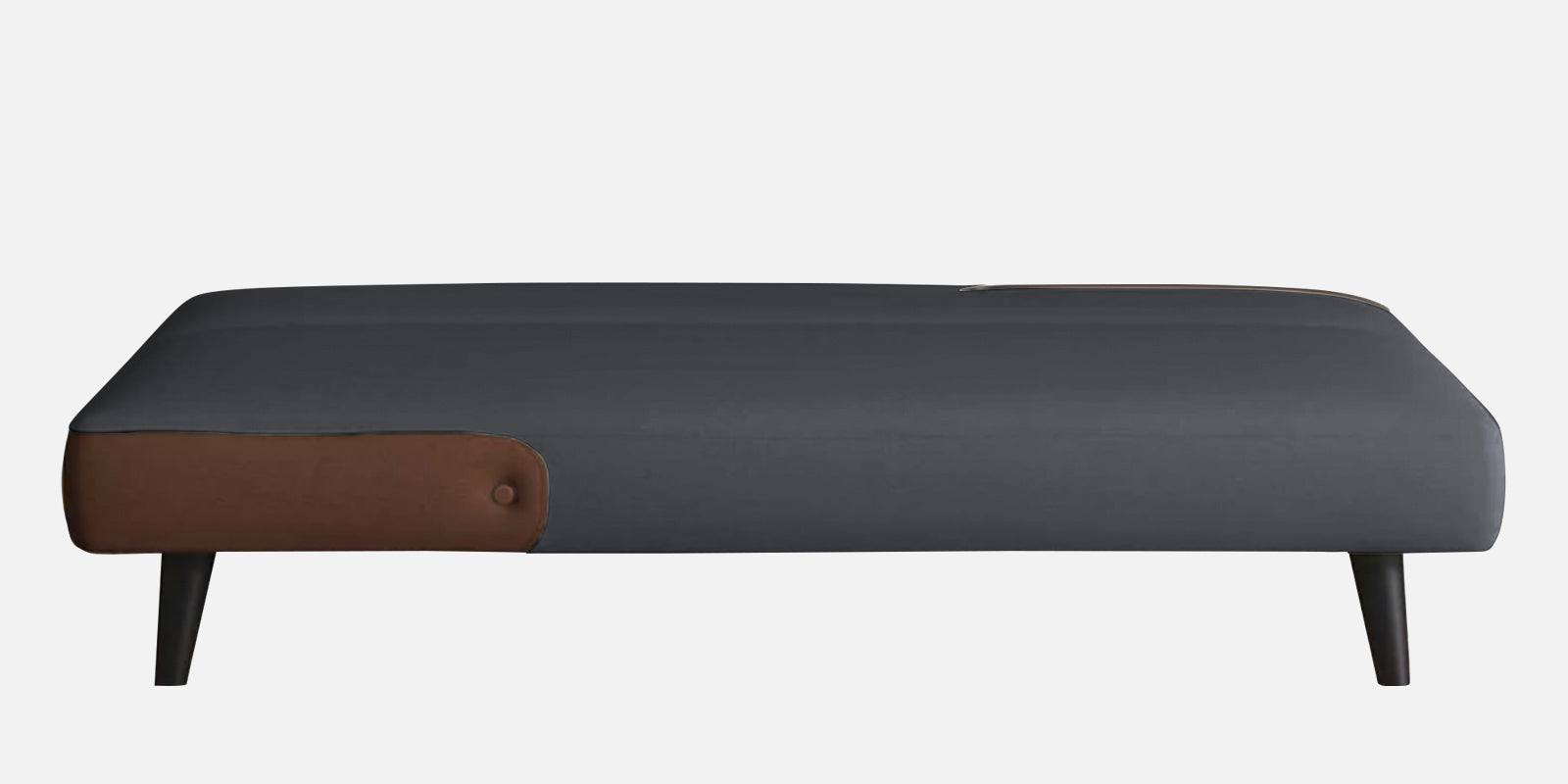 Vedan Fabric 3 Seater Convertible Sofa Cum Bed In Maba Grey Colour - Febonic Living