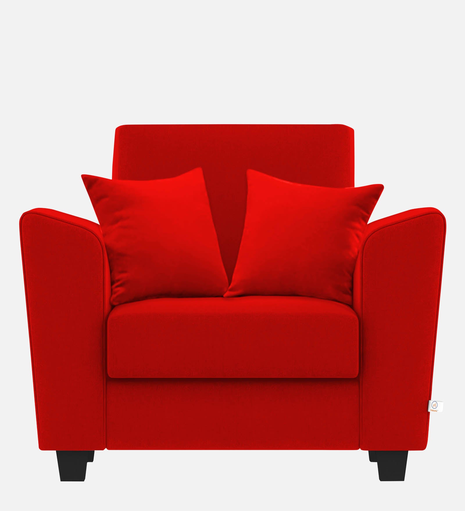 Daku Fabric 1 Seater Sofa In ruby red Colour - Febonic Living