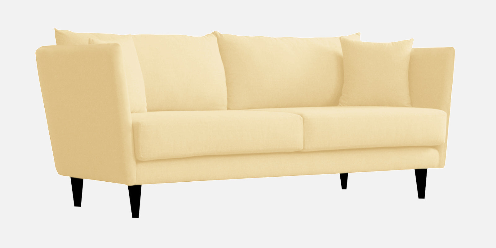 Norway Velvet 3 Seater Sofa In Sandy Beige Colour - Febonic Living