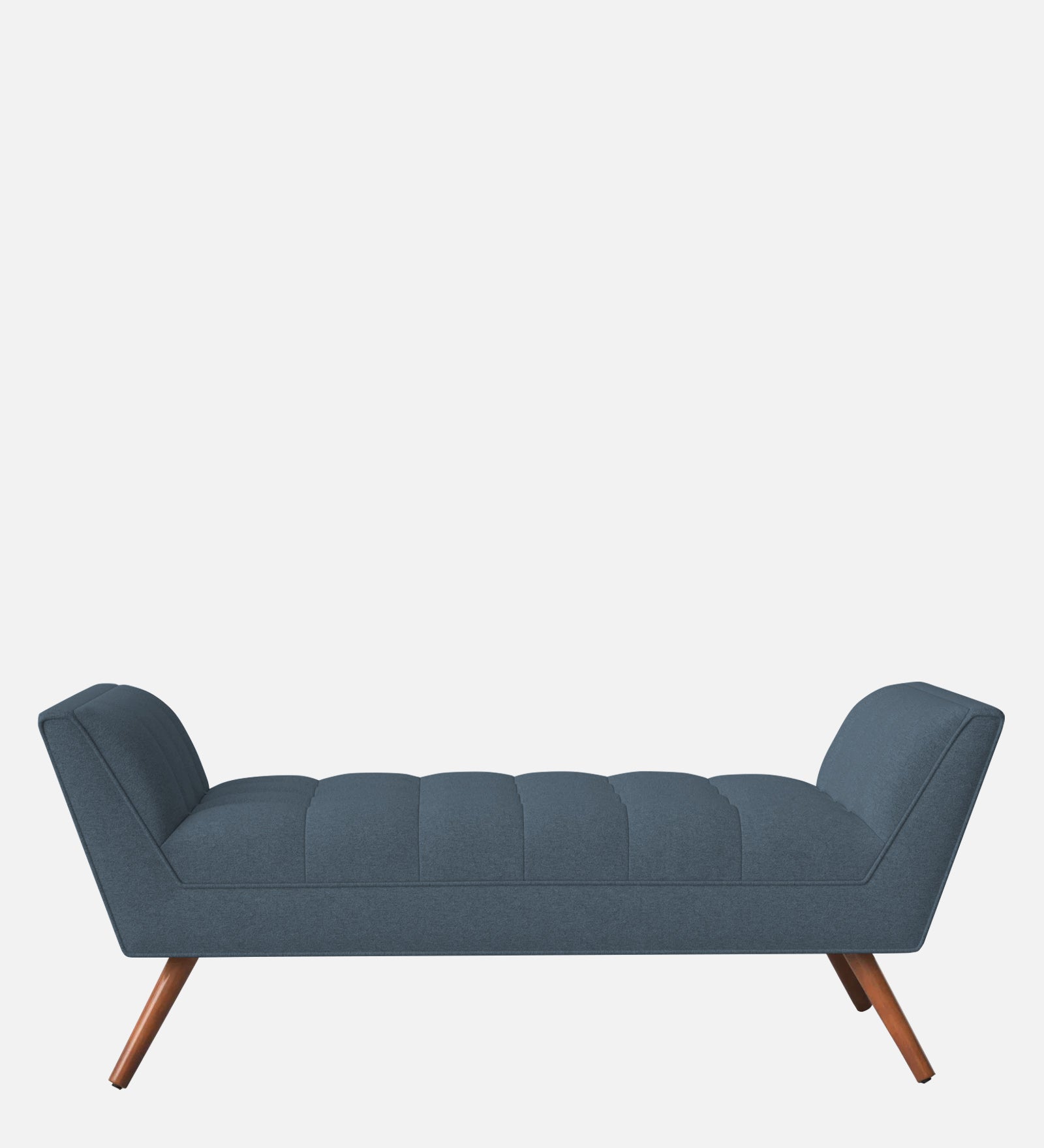 Cartes Velvet Bench In Oxford Blue Colour - Febonic Living