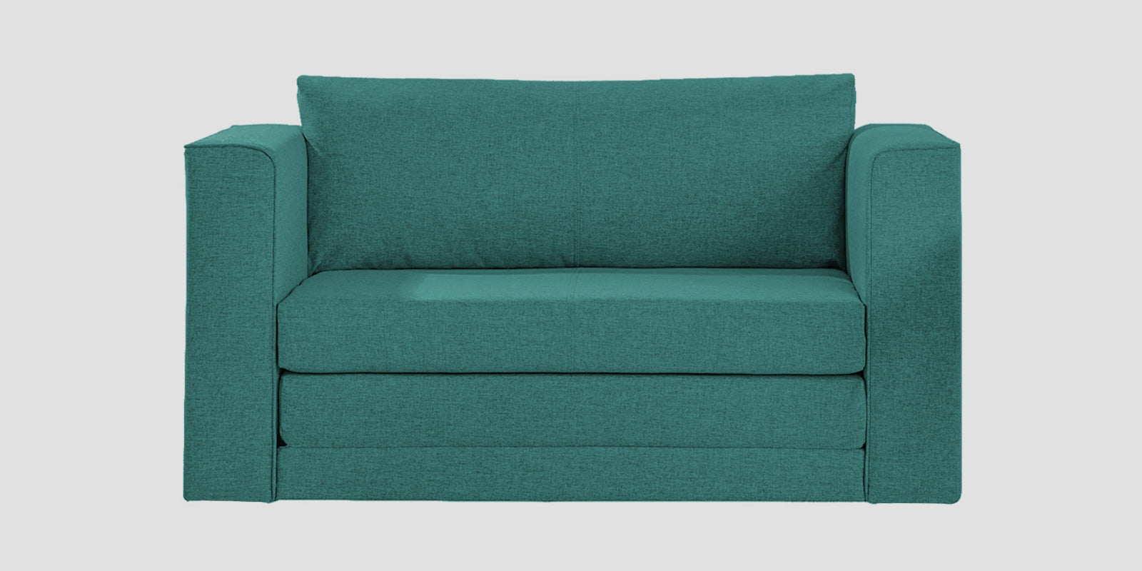 Kenia Fabric 2 Seater Foldable Sofa Cum Bed In Sea Green Colour - Febonic Living