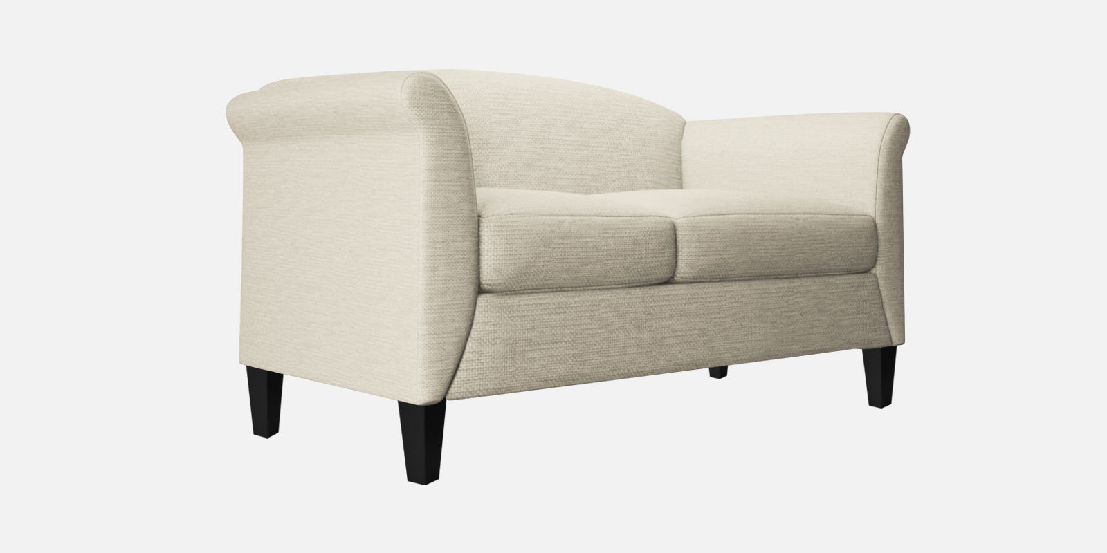 Kimber Fabric 2 Seater Sofa In Ivory Cream Colour - Febonic Living