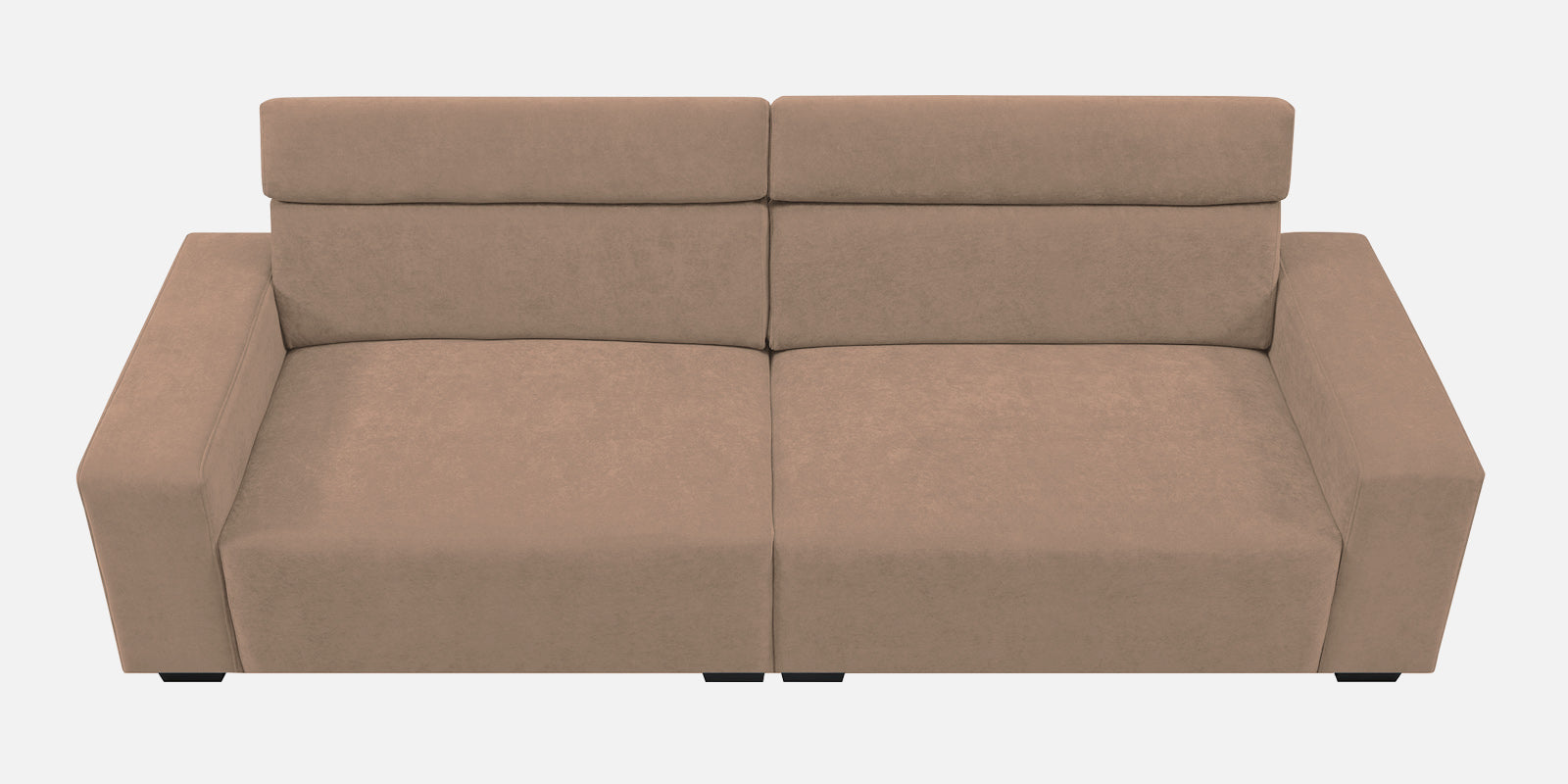 Hiro Fabric 3 Seater Sofa In wheat Beige Colour - Febonic Living