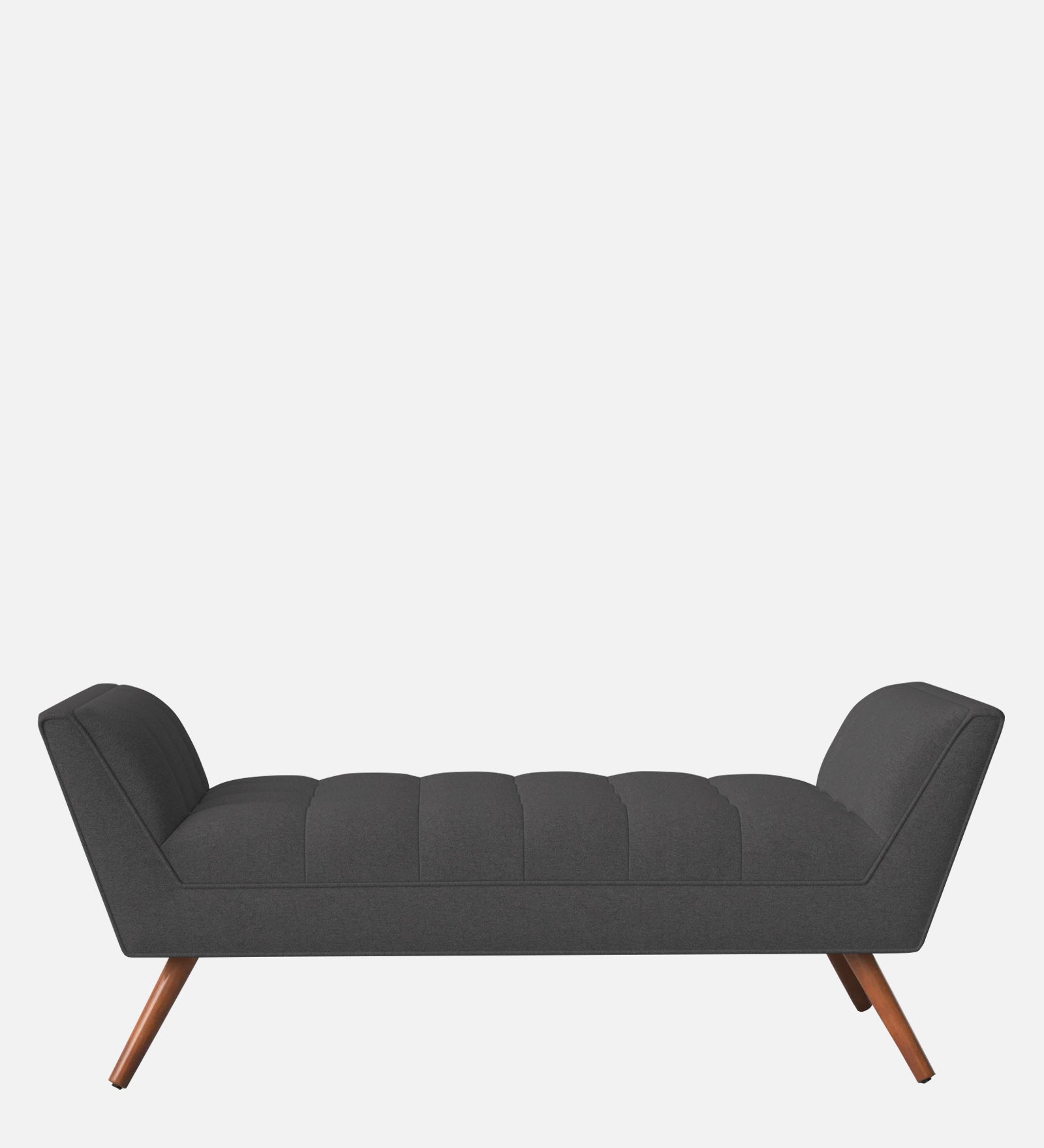 Cartes Velvet Bench In Davy Grey Colour - Febonic Living