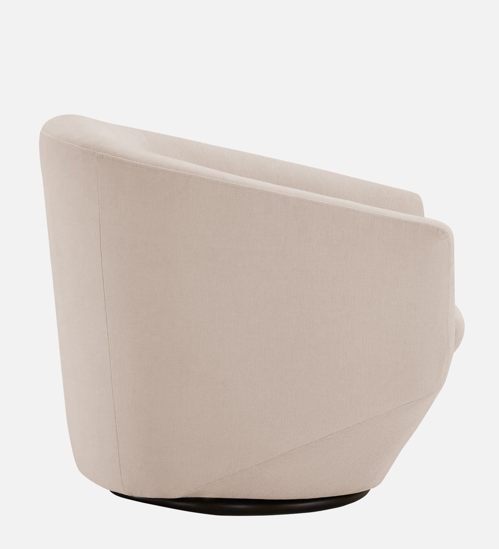 Haddie Velvet Swivel Chair In Camel Beige Colour - Febonic Living
