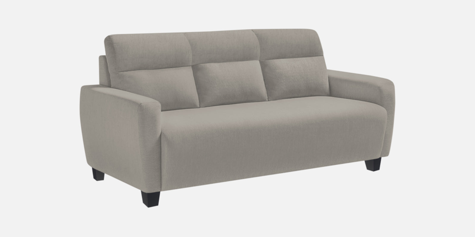 Bakadi Fabric 3 Seater Sofa In Ash Grey Colour - Febonic Living