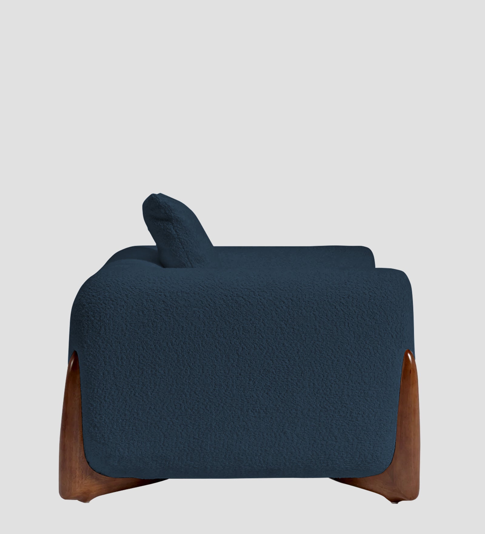 Boko Boucle 1 Seater Sofa In Classic Blue Colour - Febonic Living