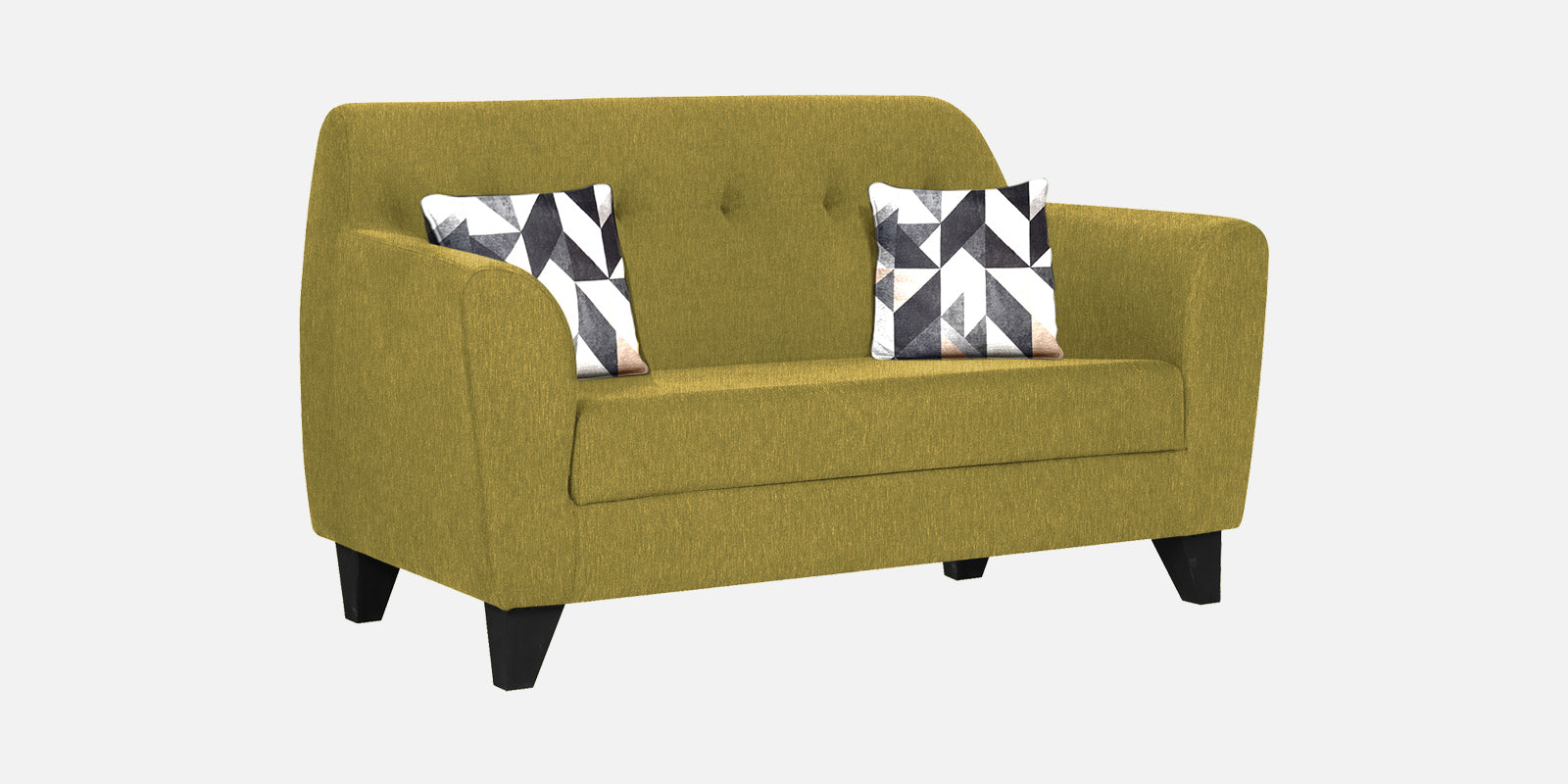 Melaan Fabric 2 Seater Sofa In Parrot Green Colour - Febonic Living