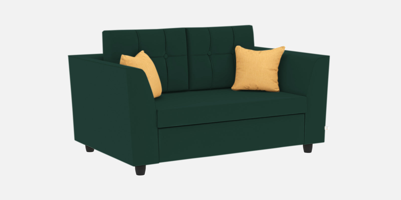 Nestin Velvet 2 Seater Sofa In Forest Green Colour - Febonic Living