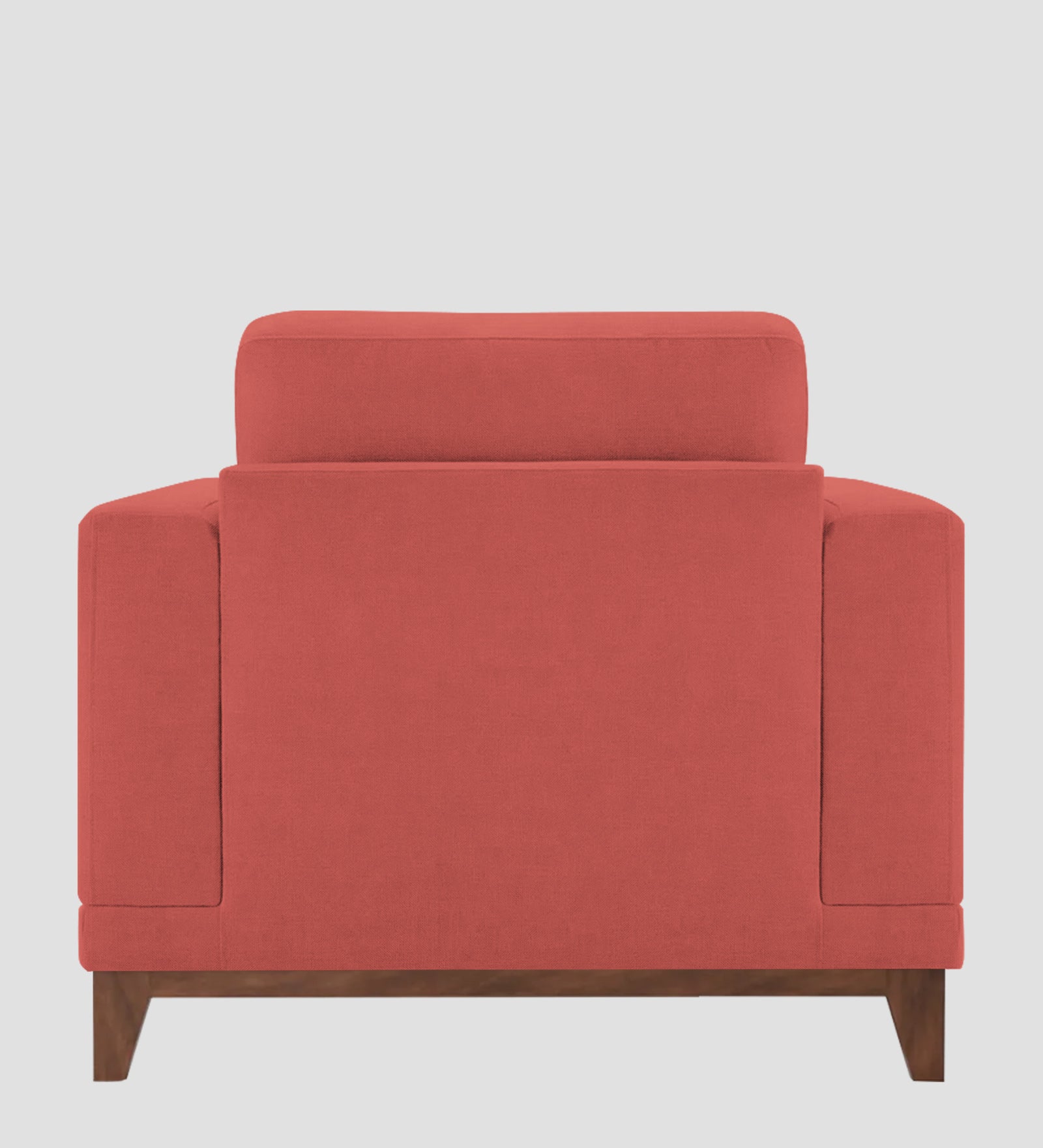 Esha Fabric 1 Seater Sofa In Salmon Pink Colour - Febonic Living