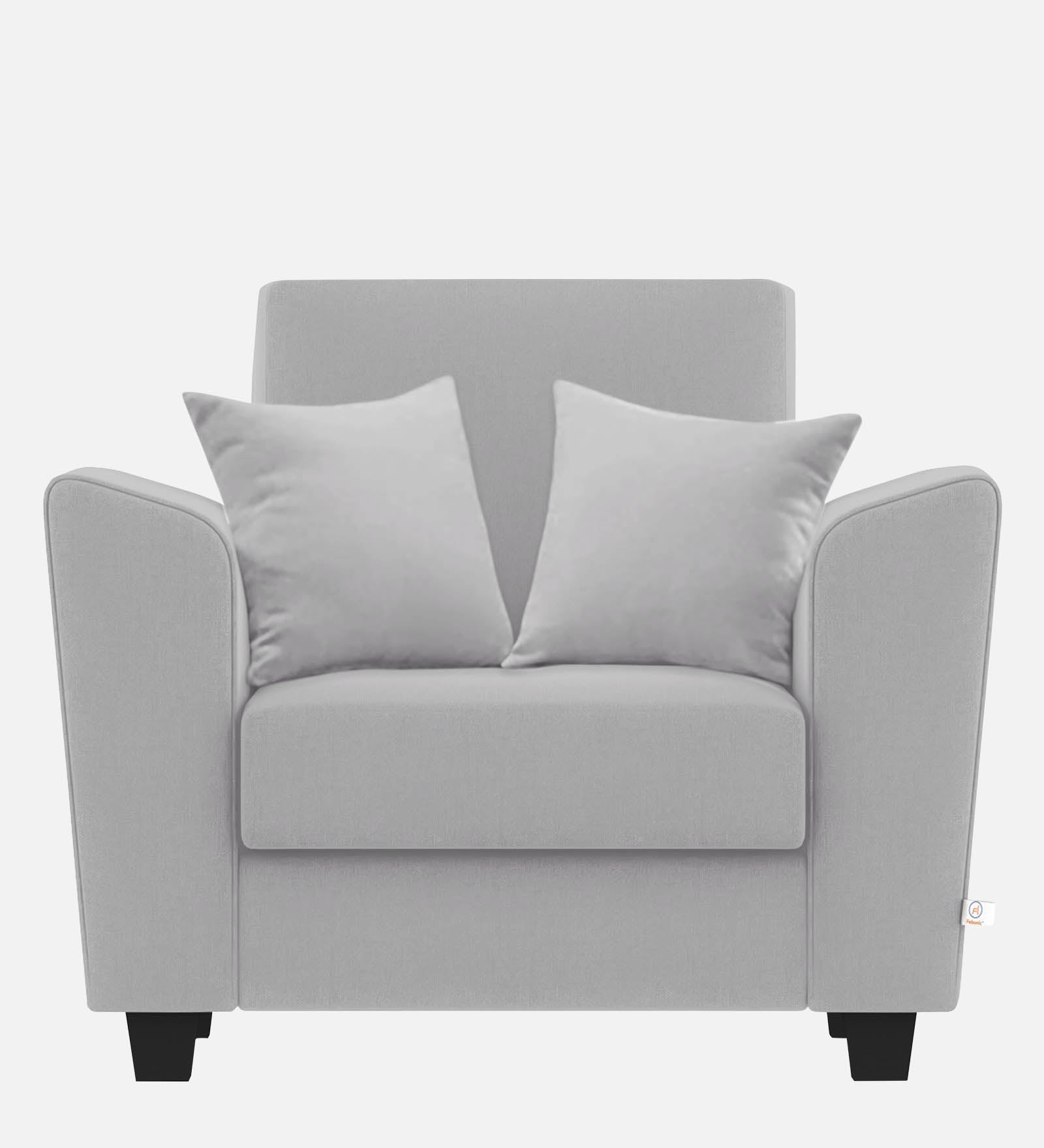 Daku Fabric 1 Seater Sofa In lit grey Colour - Febonic Living