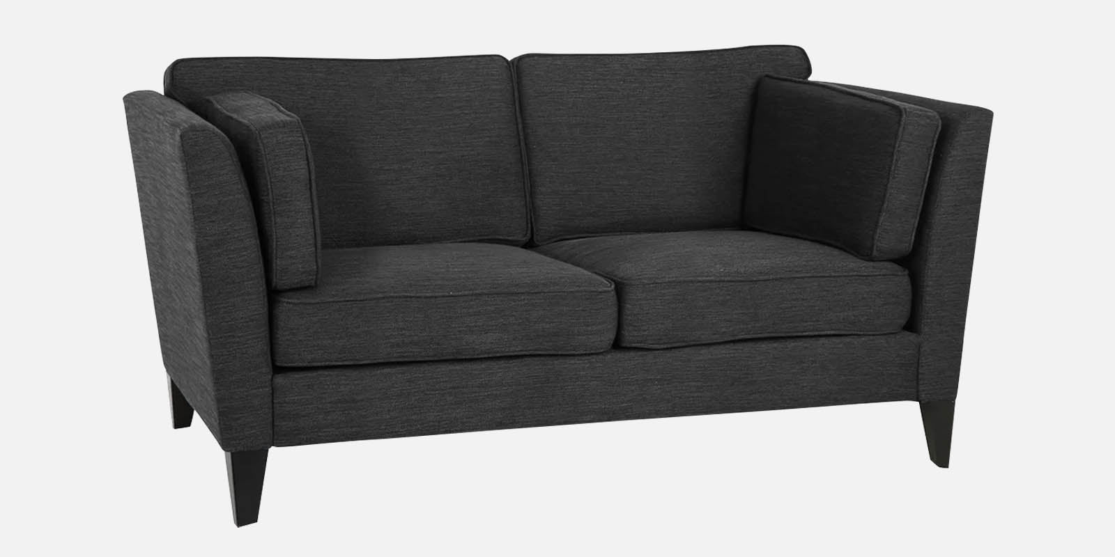 Nigar Fabric 2 Seater Sofa in Charcoal Grey Colour
