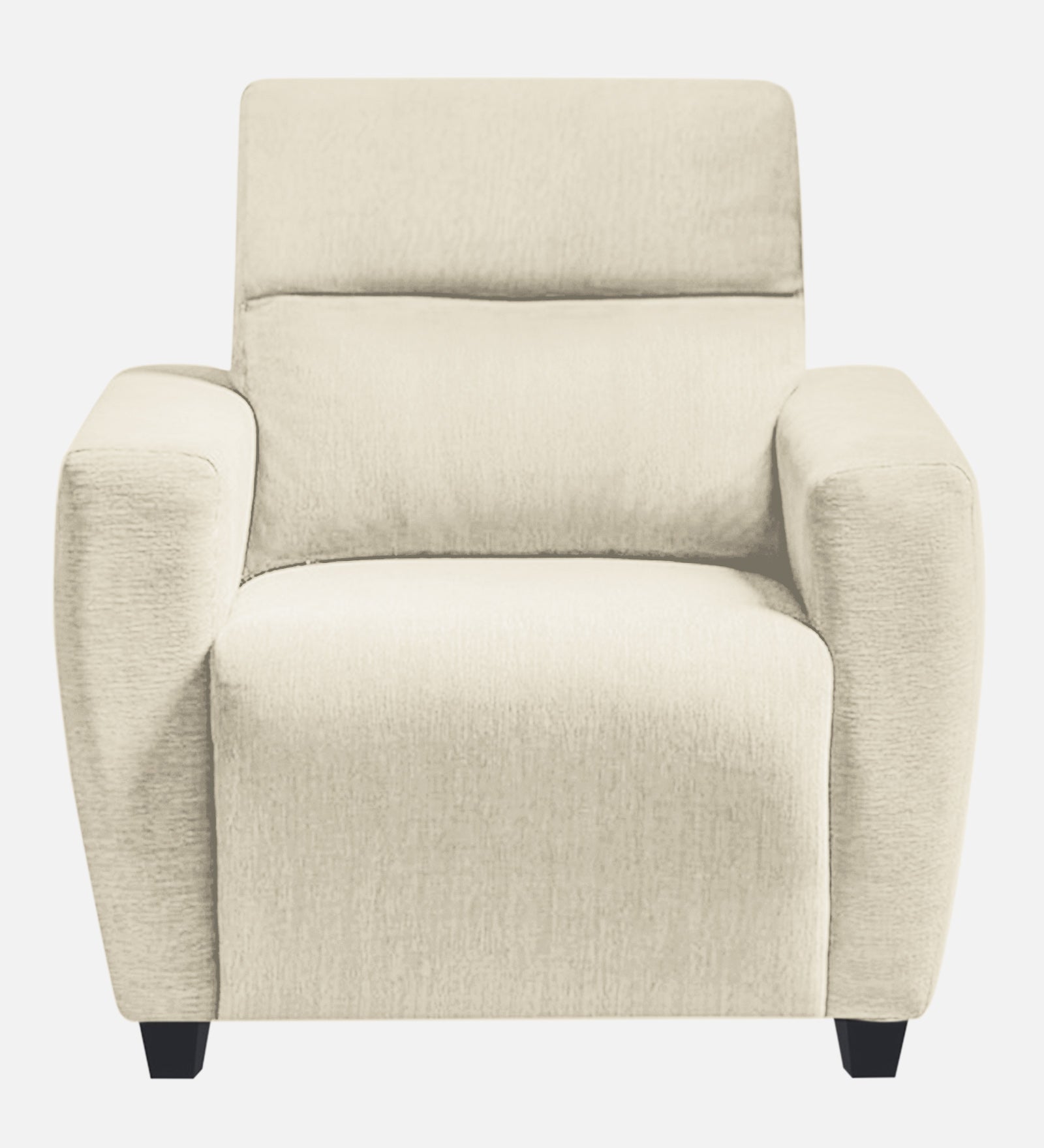 Bakadi Fabric 1 Seater Sofa In Ivory Cream Colour - Febonic Living