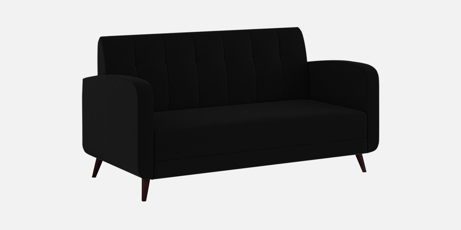 Wiki Velvet 3 Seater Sofa in Adam Black Colour