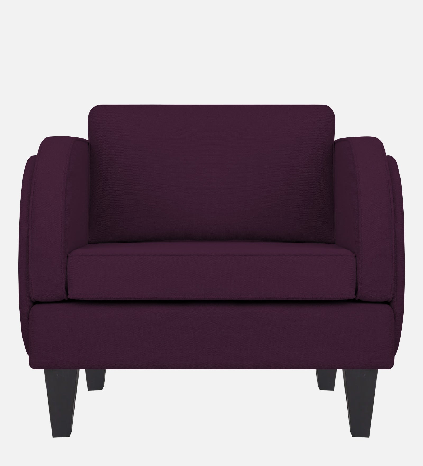 Siddy Fabric 1 Seater Sofa In Greek Purple Colour - Febonic Living