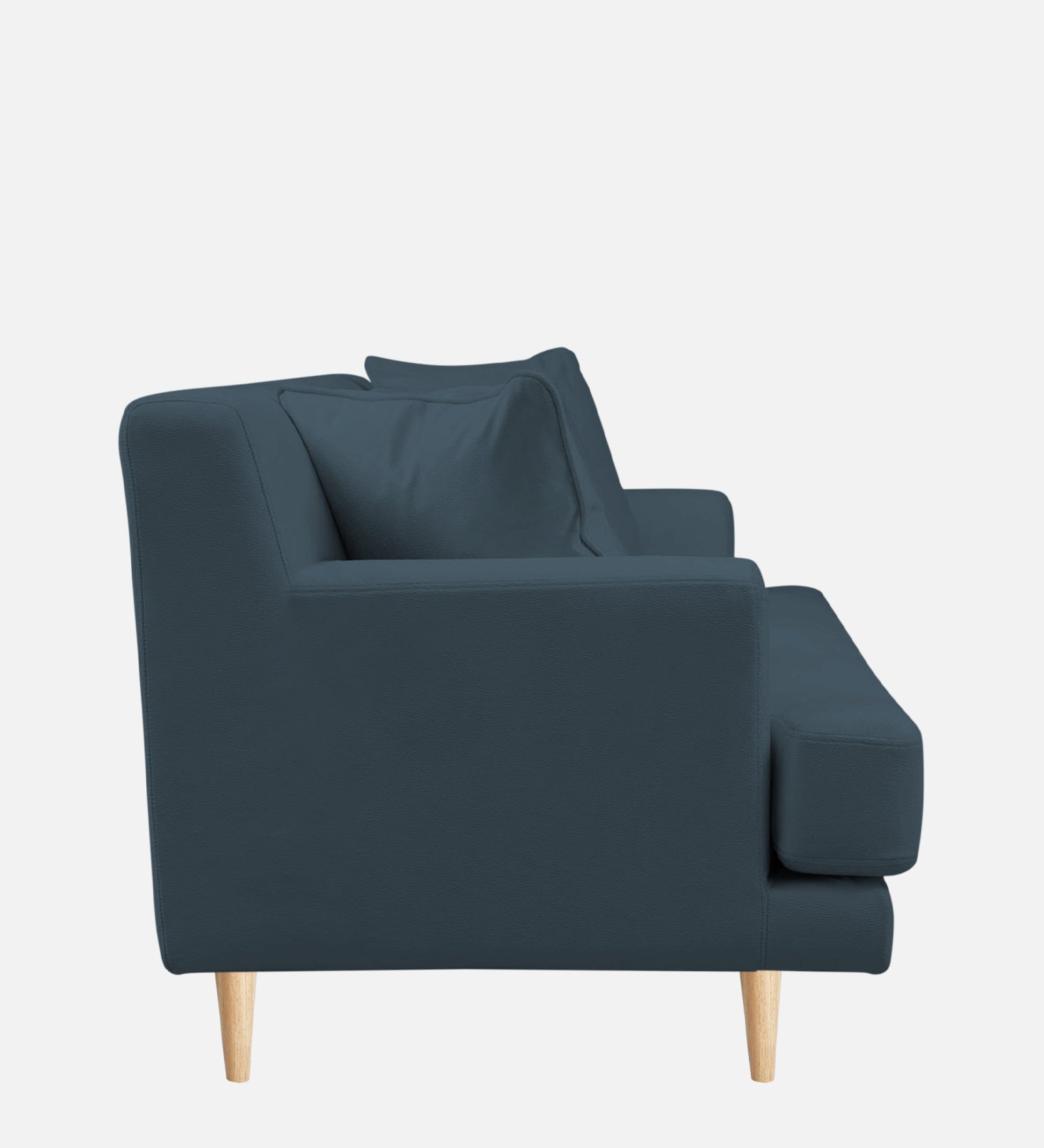 Woody Fabric 1 Seater Sofa In Cobalt Blue Colour - Febonic Living