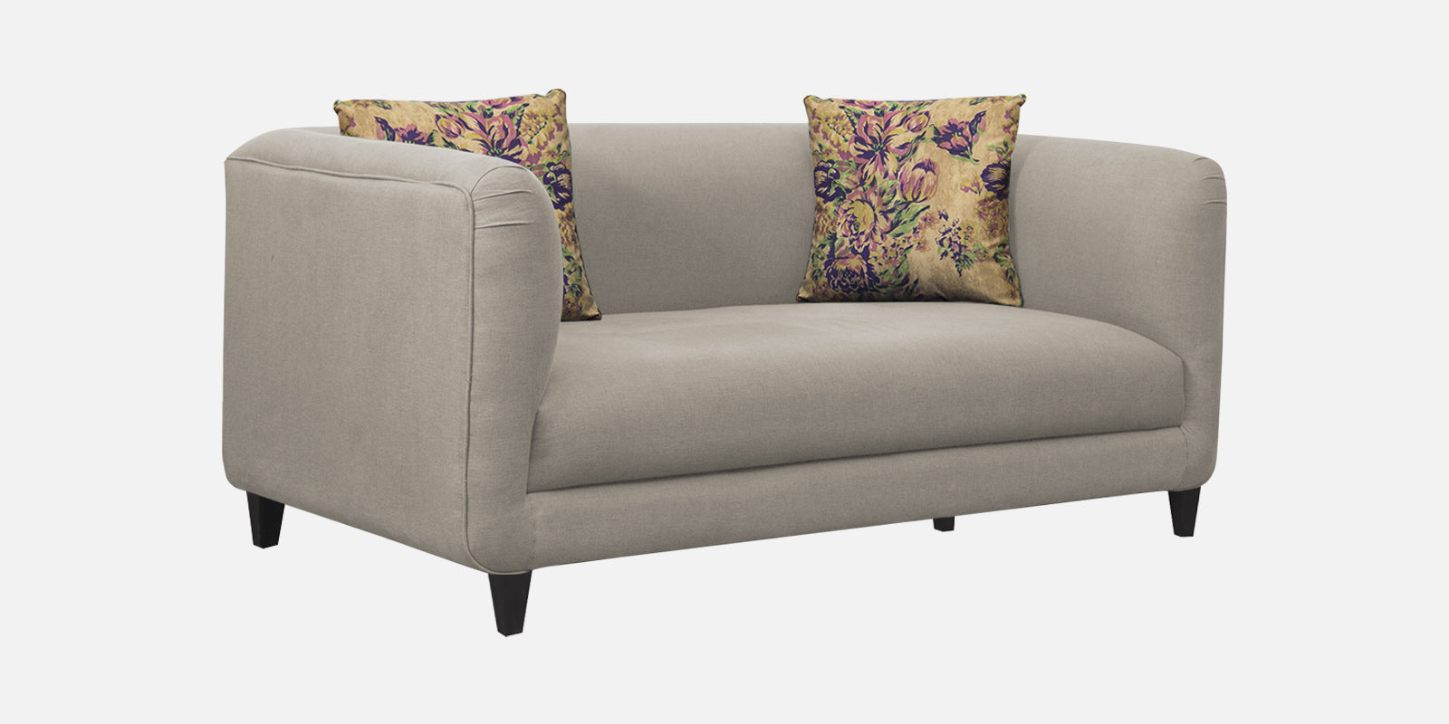 Niki Fabric 2 Seater Sofa In Ash Grey Colour - Febonic Living