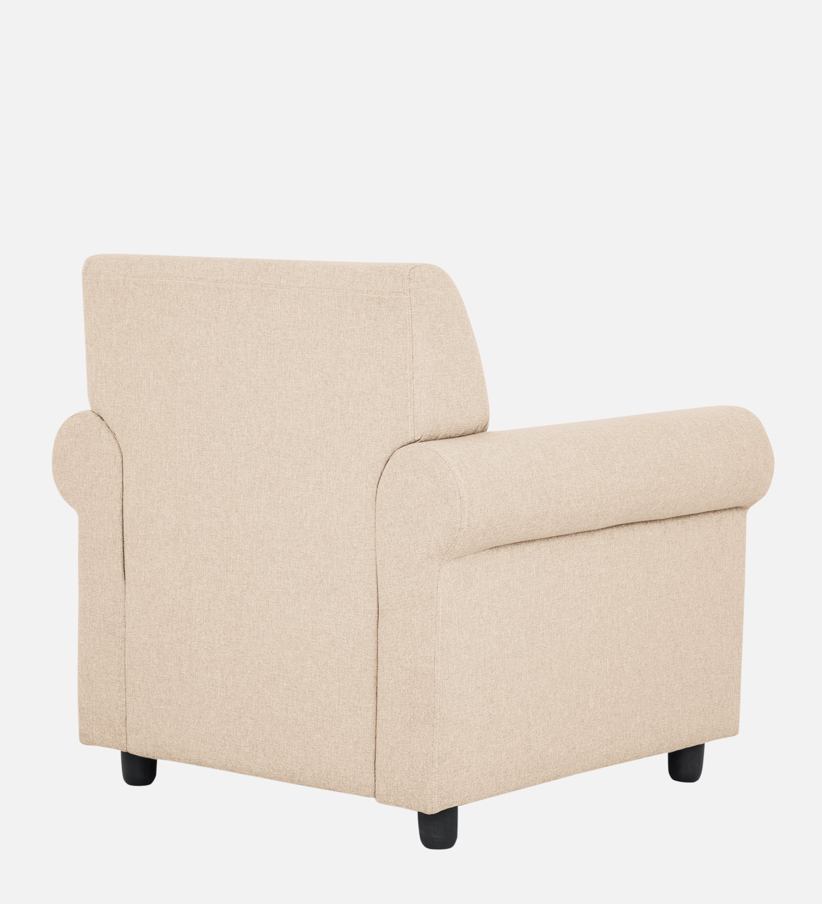 Ribby Fabric 1 Seater Sofa In Woom Beige Colour - Febonic Living