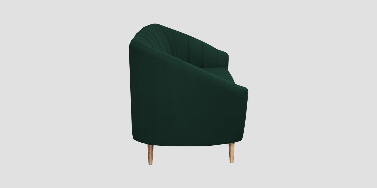 Kaylee Velvet 3 Seater Sofa In Forest Green Colour - Febonic Living