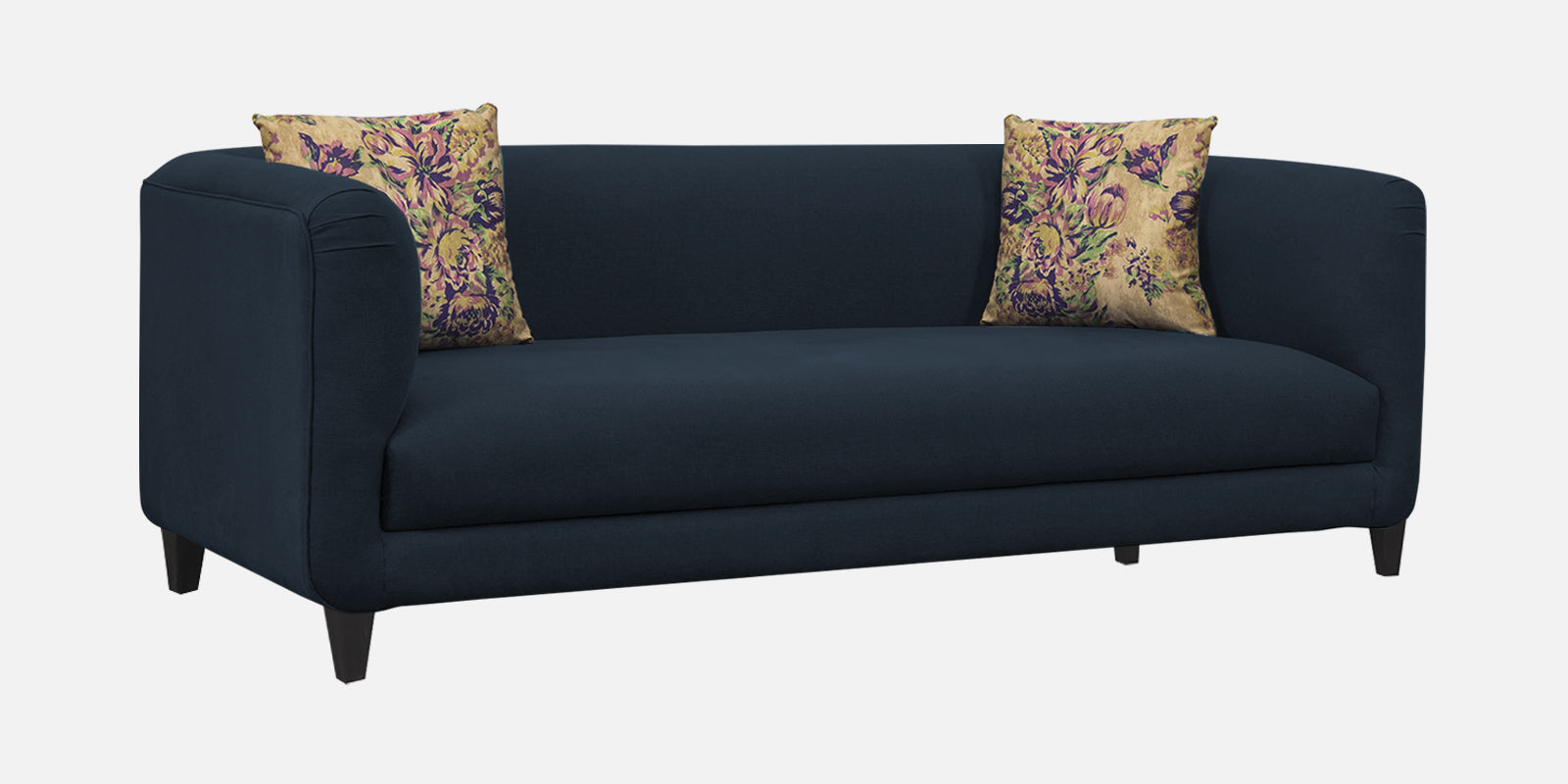 Niki Fabric 3 Seater Sofa In Denim Blue Colour - Febonic Living