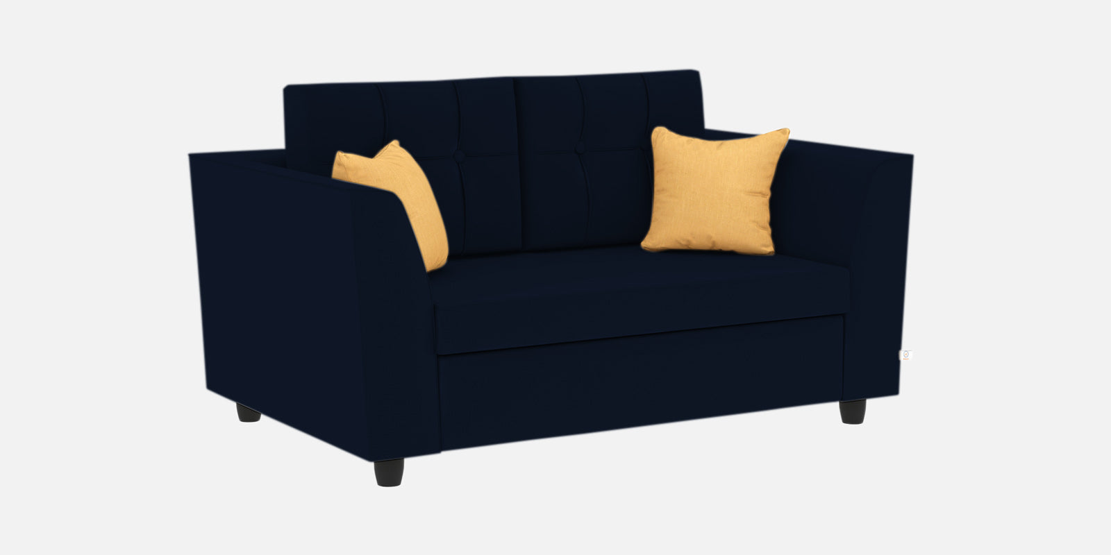 Nestin Velvet 2 Seater Sofa In Dark Blue Colour - Febonic Living