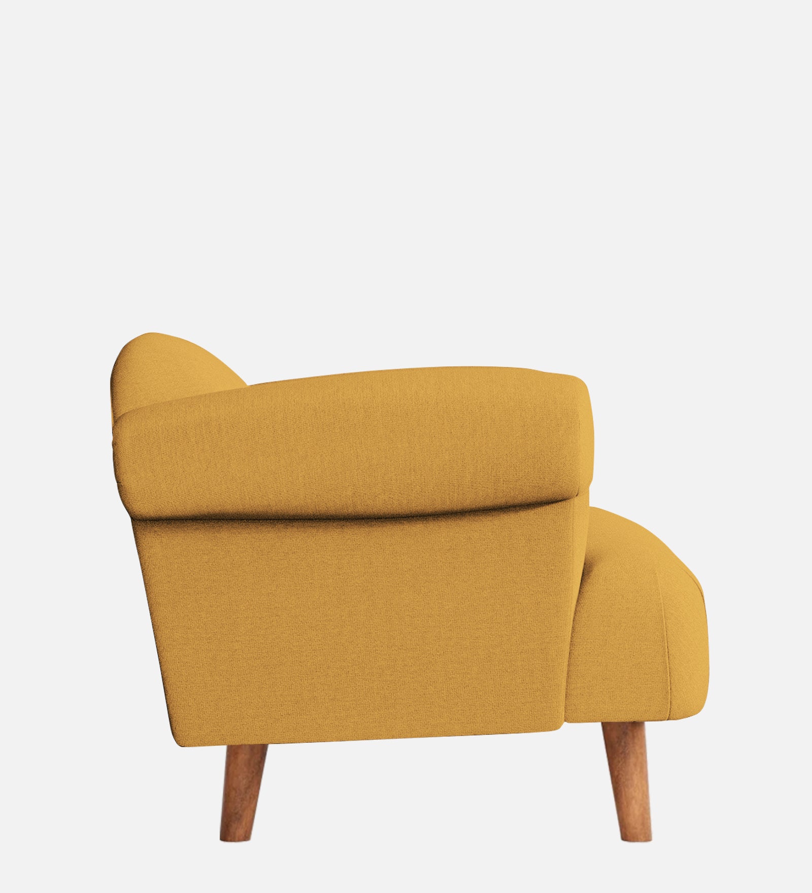 Barber Fabric 1 Seater Sofa In Corn Yellow Colour - Febonic Living