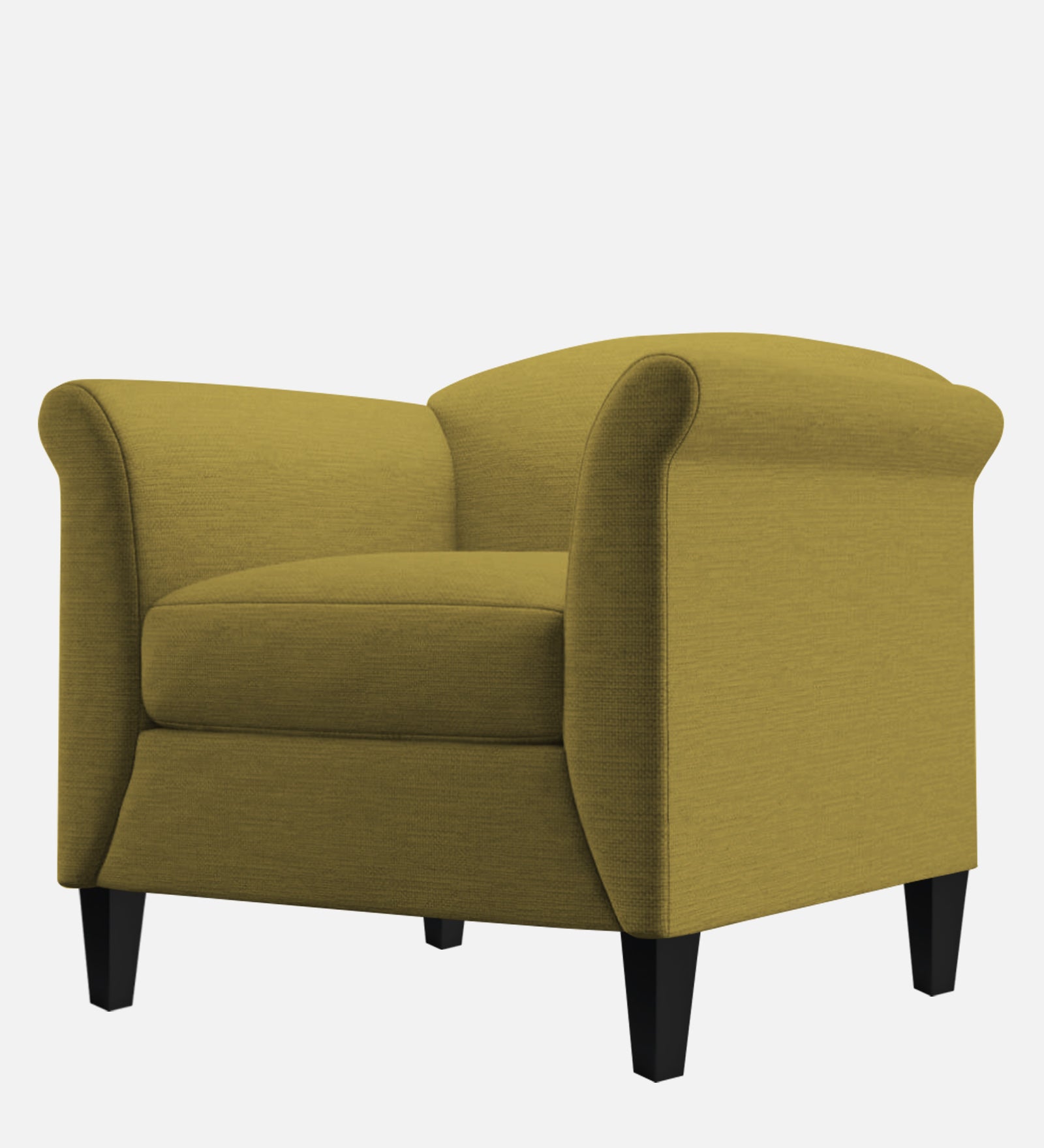 Kimber Fabric 1 Seater Sofa in Parrot Green Colour