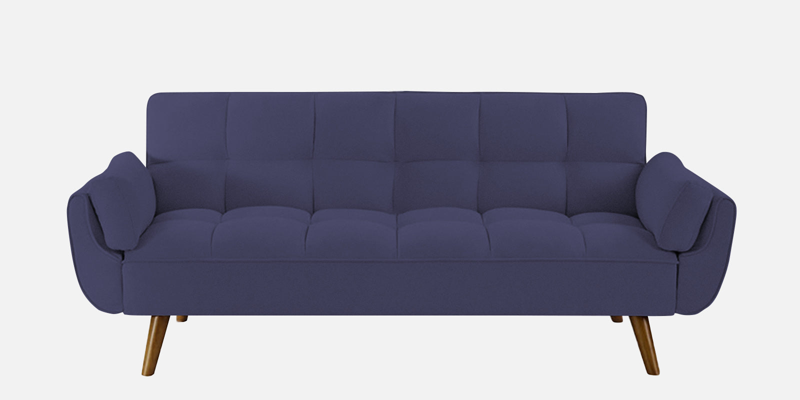 Melano Fabric 3 Seater Convertible Sofa Cum Bed In Slate Blue Colour - Febonic Living